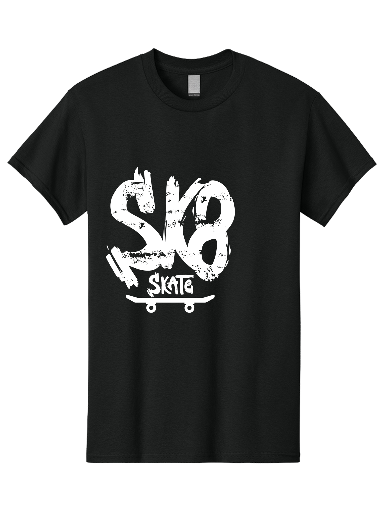 Sk8-2 Men'S Graphic Tee, 100% Cotton, Comfortable Casual Summer Wear, Machine Washable, Skateboarding Logo, Skate Culture, Streetwear Fashion, Action Sports, Skateboarding Brand, Edgy Design, Youth Lifestyle, Skateboard Graphics Aac161