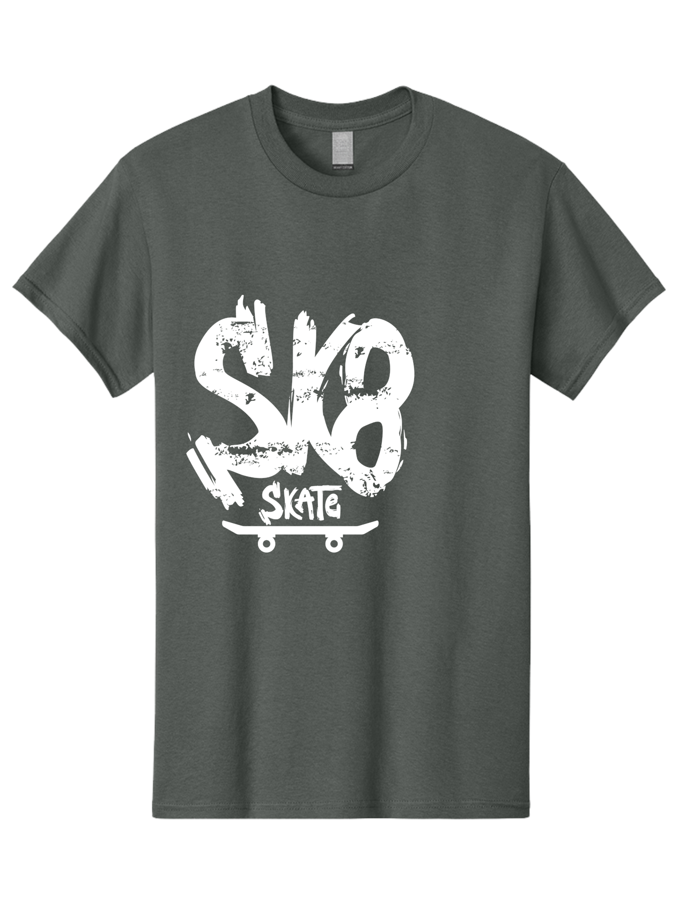Sk8-2 Men'S Graphic Tee, 100% Cotton, Comfortable Casual Summer Wear, Machine Washable, Skateboarding Logo, Skate Culture, Streetwear Fashion, Action Sports, Skateboarding Brand, Edgy Design, Youth Lifestyle, Skateboard Graphics Aac161