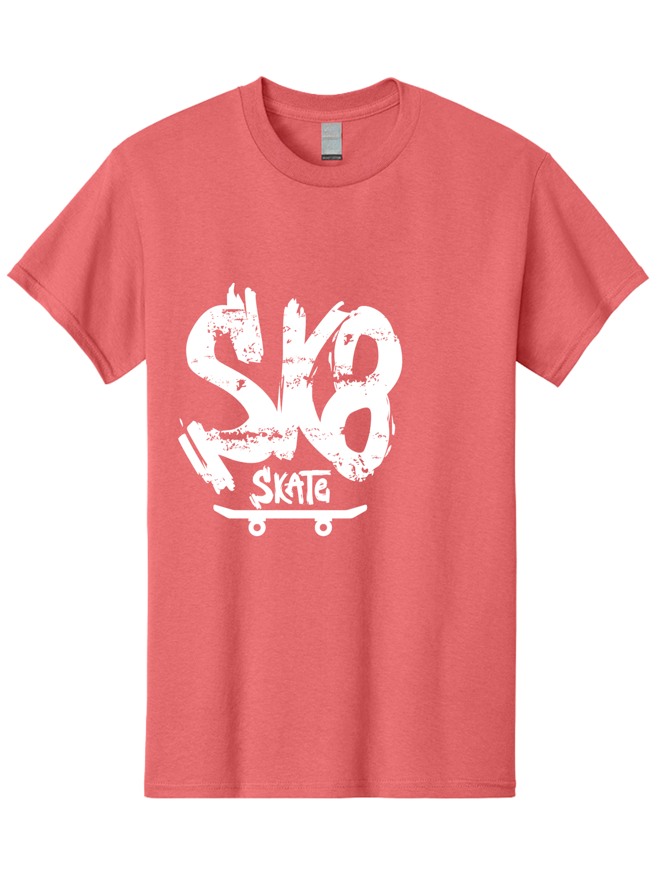 Sk8-2 Men'S Graphic Tee, 100% Cotton, Comfortable Casual Summer Wear, Machine Washable, Skateboarding Logo, Skate Culture, Streetwear Fashion, Action Sports, Skateboarding Brand, Edgy Design, Youth Lifestyle, Skateboard Graphics Aac161