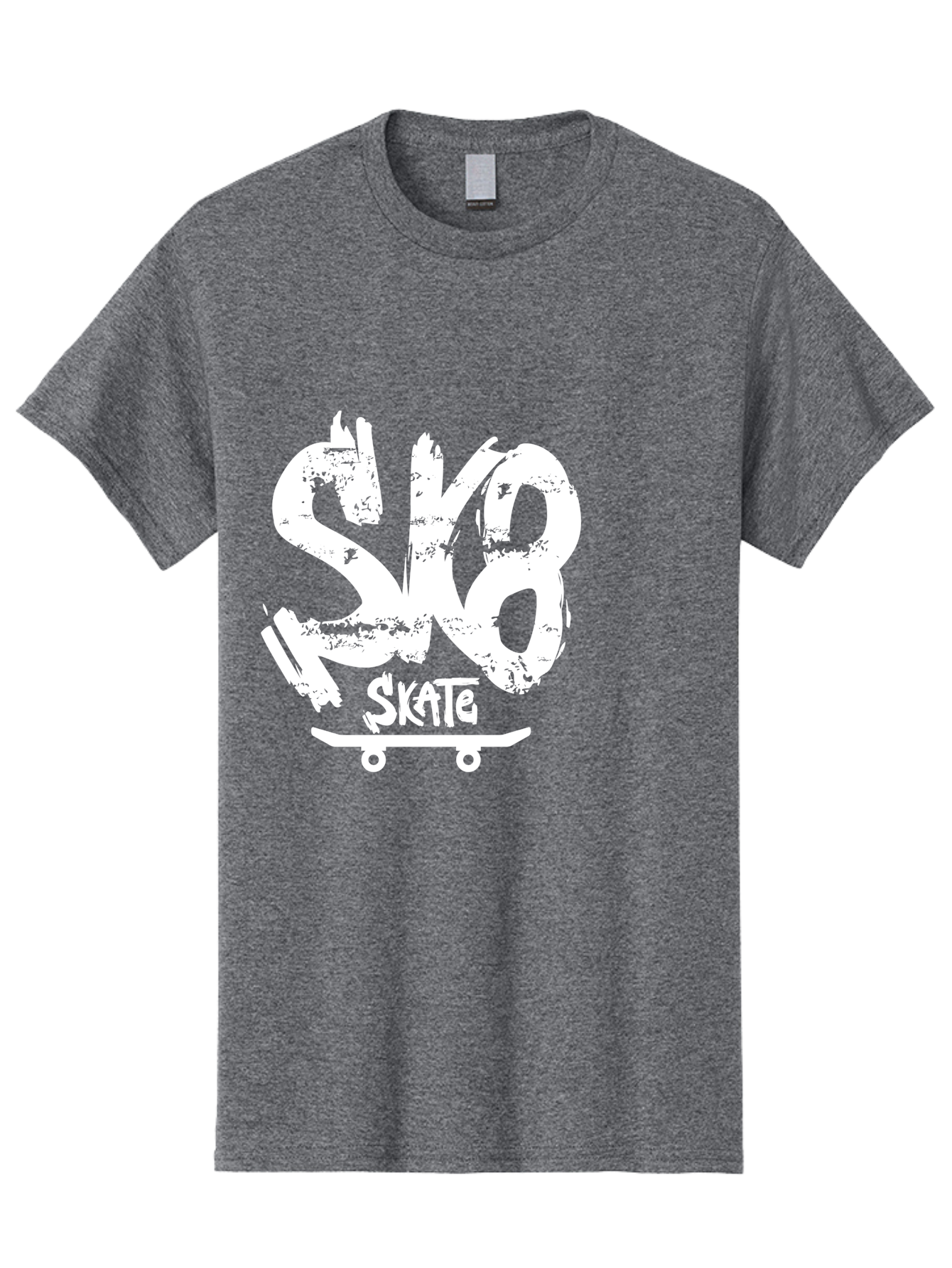 Sk8-2 Men'S Graphic Tee, 100% Cotton, Comfortable Casual Summer Wear, Machine Washable, Skateboarding Logo, Skate Culture, Streetwear Fashion, Action Sports, Skateboarding Brand, Edgy Design, Youth Lifestyle, Skateboard Graphics Aac161