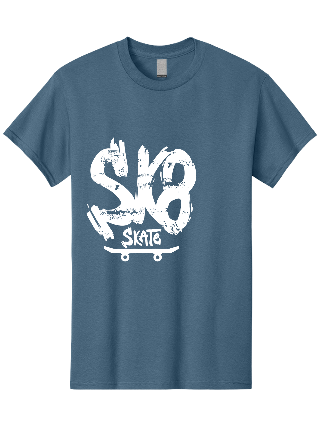 Sk8-2 Men'S Graphic Tee, 100% Cotton, Comfortable Casual Summer Wear, Machine Washable, Skateboarding Logo, Skate Culture, Streetwear Fashion, Action Sports, Skateboarding Brand, Edgy Design, Youth Lifestyle, Skateboard Graphics Aac161