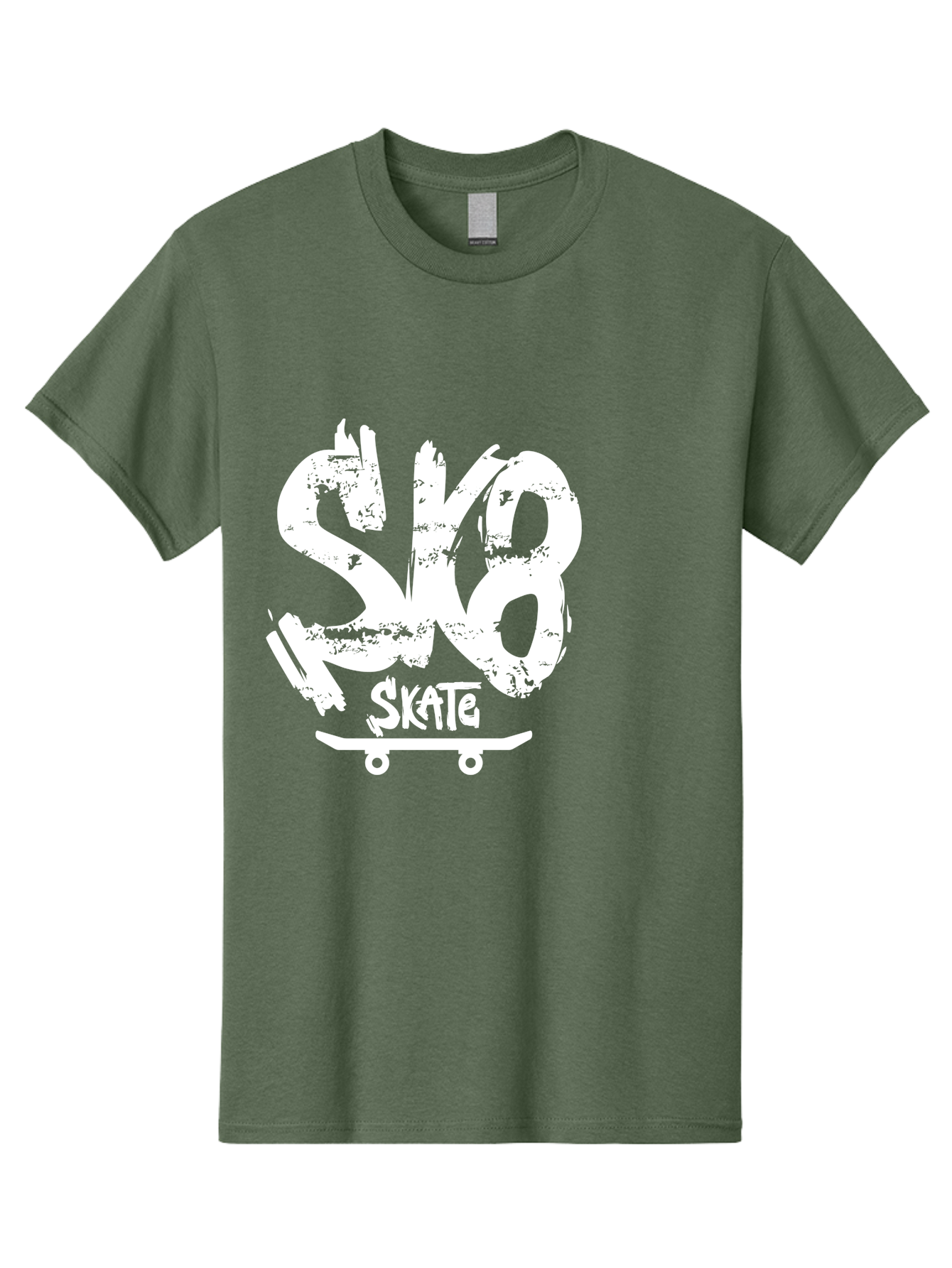 Sk8-2 Men'S Graphic Tee, 100% Cotton, Comfortable Casual Summer Wear, Machine Washable, Skateboarding Logo, Skate Culture, Streetwear Fashion, Action Sports, Skateboarding Brand, Edgy Design, Youth Lifestyle, Skateboard Graphics Aac161