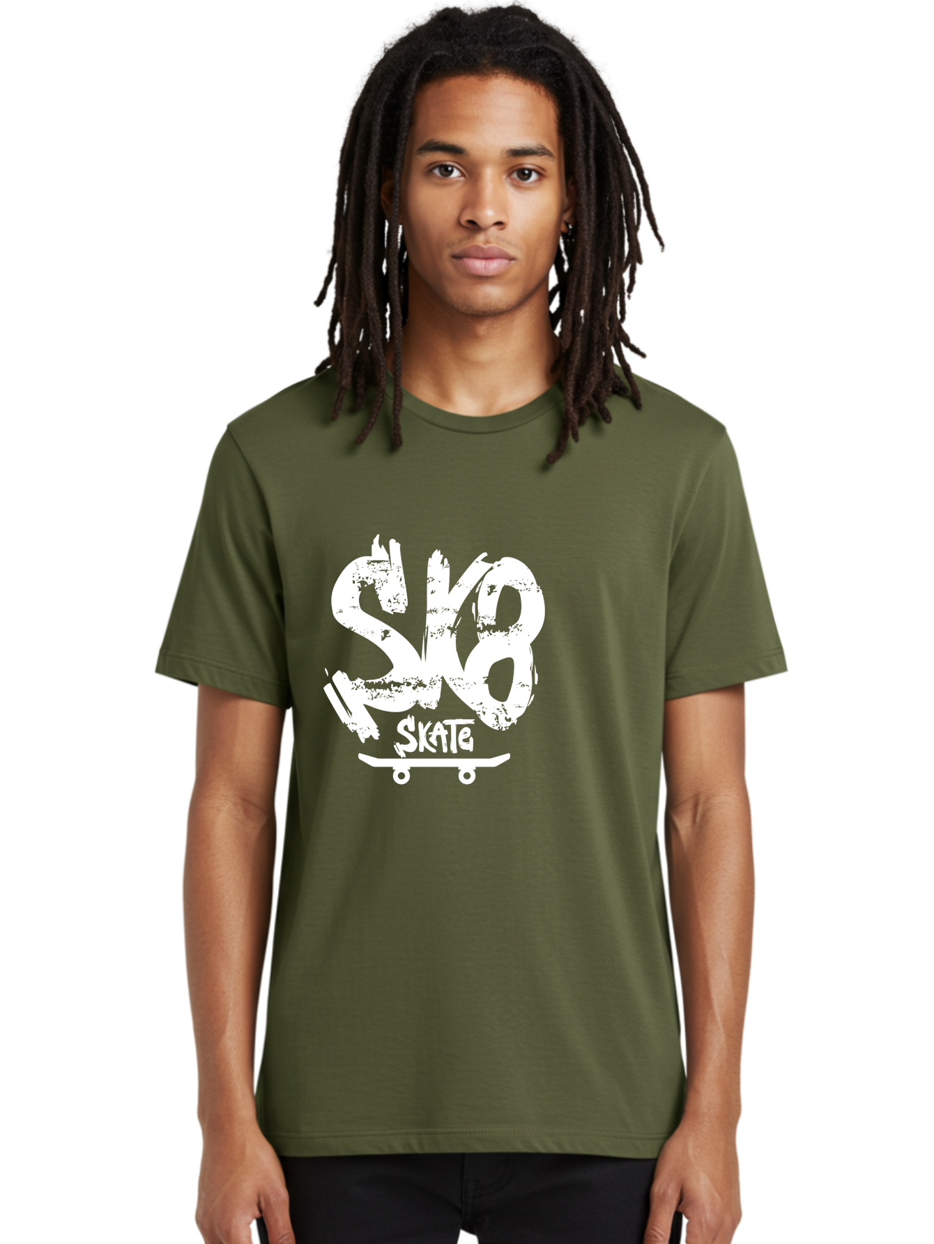 Sk8-2 Men'S Graphic Tee, 100% Cotton, Comfortable Casual Summer Wear, Machine Washable, Skateboarding Logo, Skate Culture, Streetwear Fashion, Action Sports, Skateboarding Brand, Edgy Design, Youth Lifestyle, Skateboard Graphics Aac161