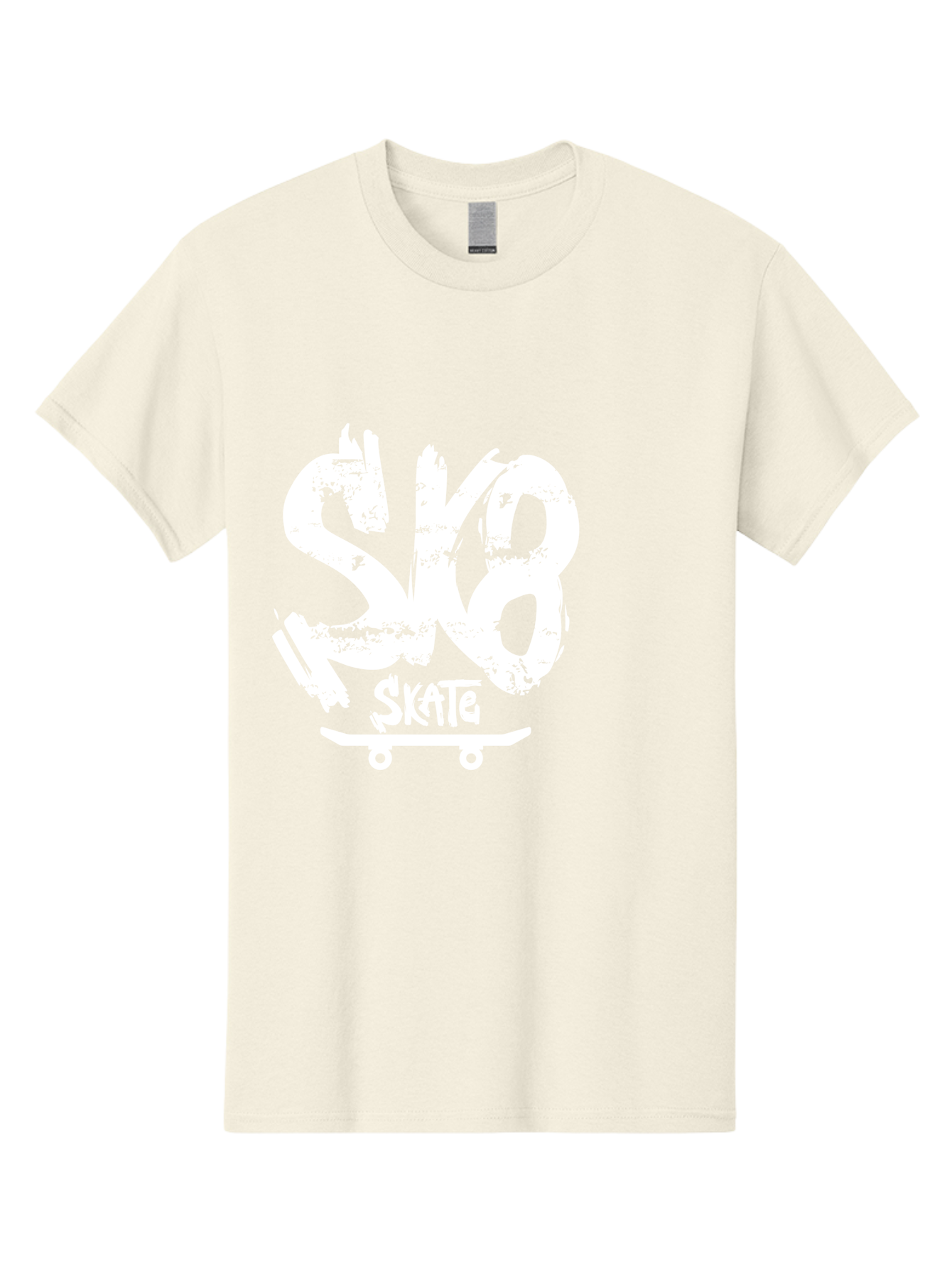 Sk8-2 Men'S Graphic Tee, 100% Cotton, Comfortable Casual Summer Wear, Machine Washable, Skateboarding Logo, Skate Culture, Streetwear Fashion, Action Sports, Skateboarding Brand, Edgy Design, Youth Lifestyle, Skateboard Graphics Aac161