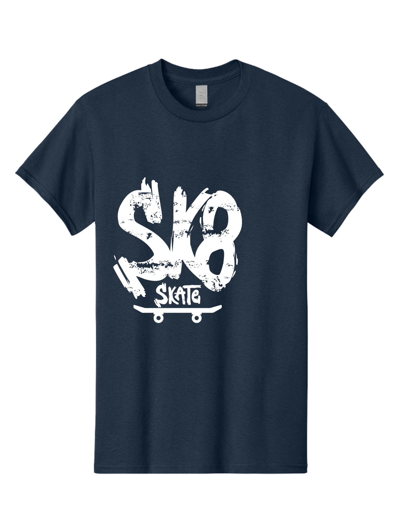 Sk8-2 Men'S Graphic Tee, 100% Cotton, Comfortable Casual Summer Wear, Machine Washable, Skateboarding Logo, Skate Culture, Streetwear Fashion, Action Sports, Skateboarding Brand, Edgy Design, Youth Lifestyle, Skateboard Graphics Aac161