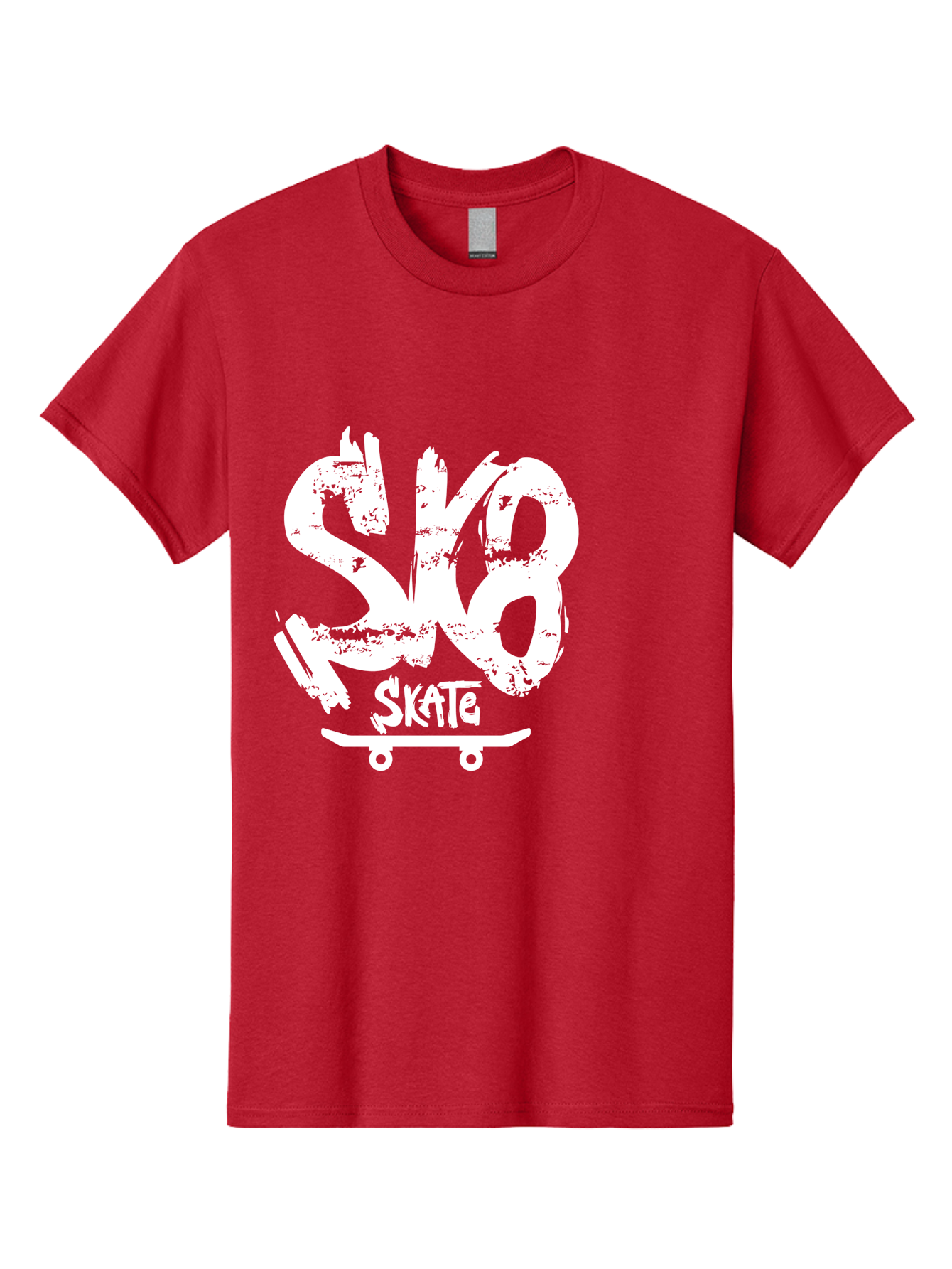 Sk8-2 Men'S Graphic Tee, 100% Cotton, Comfortable Casual Summer Wear, Machine Washable, Skateboarding Logo, Skate Culture, Streetwear Fashion, Action Sports, Skateboarding Brand, Edgy Design, Youth Lifestyle, Skateboard Graphics Aac161