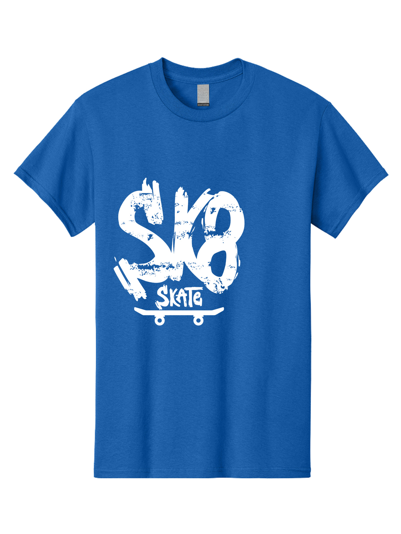 Sk8-2 Men'S Graphic Tee, 100% Cotton, Comfortable Casual Summer Wear, Machine Washable, Skateboarding Logo, Skate Culture, Streetwear Fashion, Action Sports, Skateboarding Brand, Edgy Design, Youth Lifestyle, Skateboard Graphics Aac161