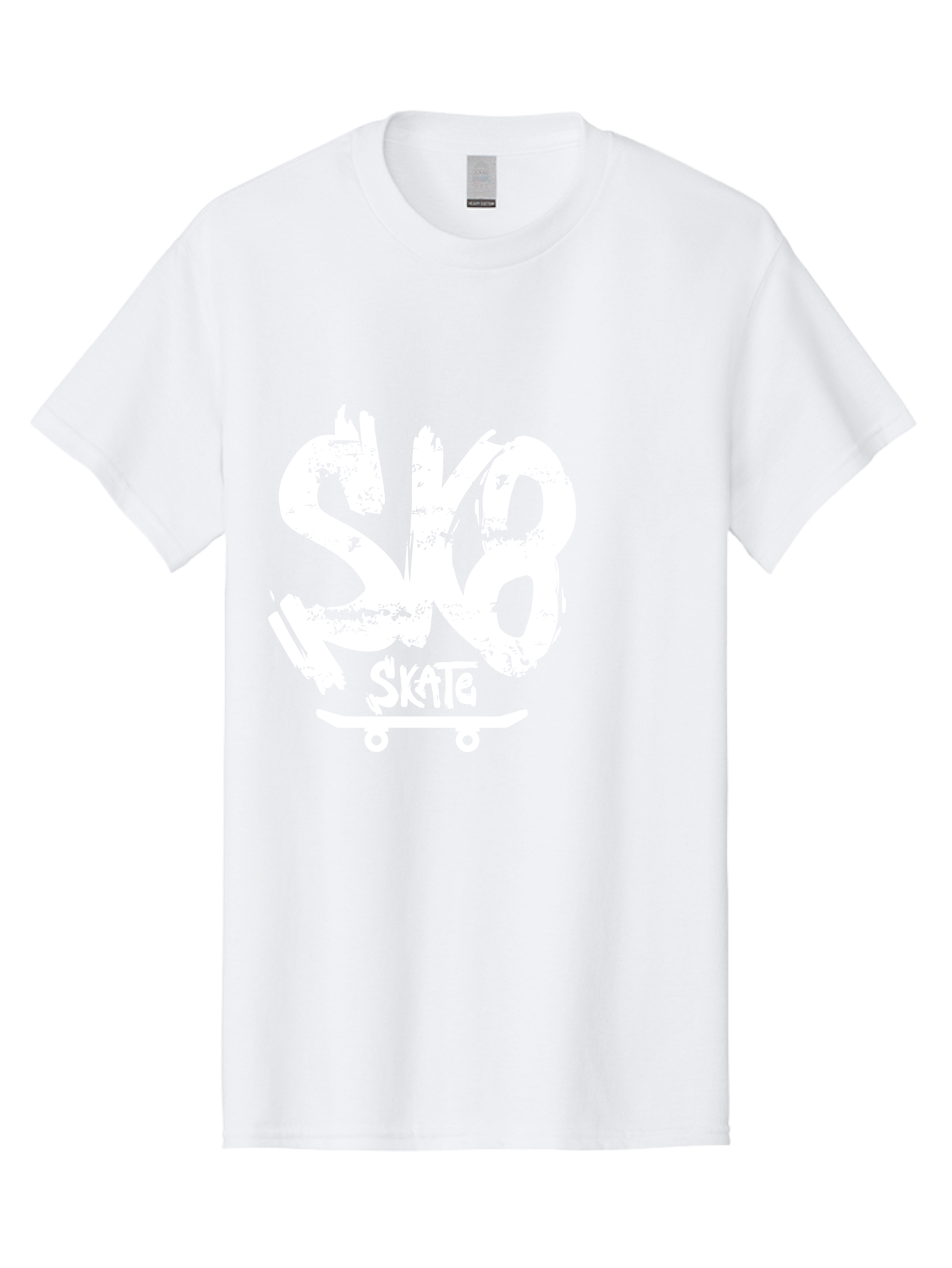 Sk8-2 Men'S Graphic Tee, 100% Cotton, Comfortable Casual Summer Wear, Machine Washable, Skateboarding Logo, Skate Culture, Streetwear Fashion, Action Sports, Skateboarding Brand, Edgy Design, Youth Lifestyle, Skateboard Graphics Aac161