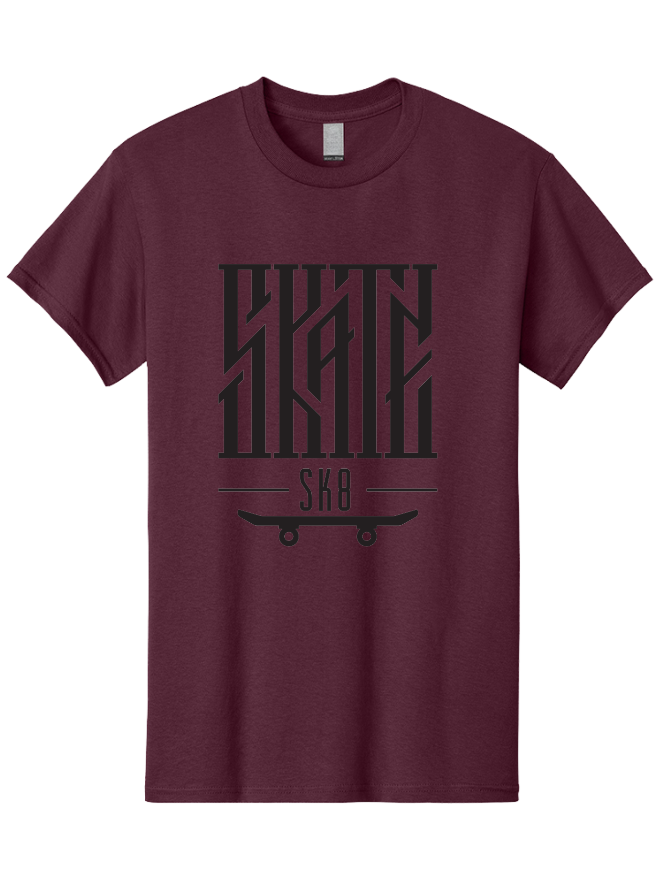 Sk8-3 Men'S Graphic Tee, 100% Cotton, Comfortable Casual Summer Wear, Machine Washable, Skateboarding, Sk8, Skate Culture, Streetwear, Extreme Sports, Graphic Design, Urban Style, Skateboard Graphics, Black And Green Design, Skateboard Art Aac162