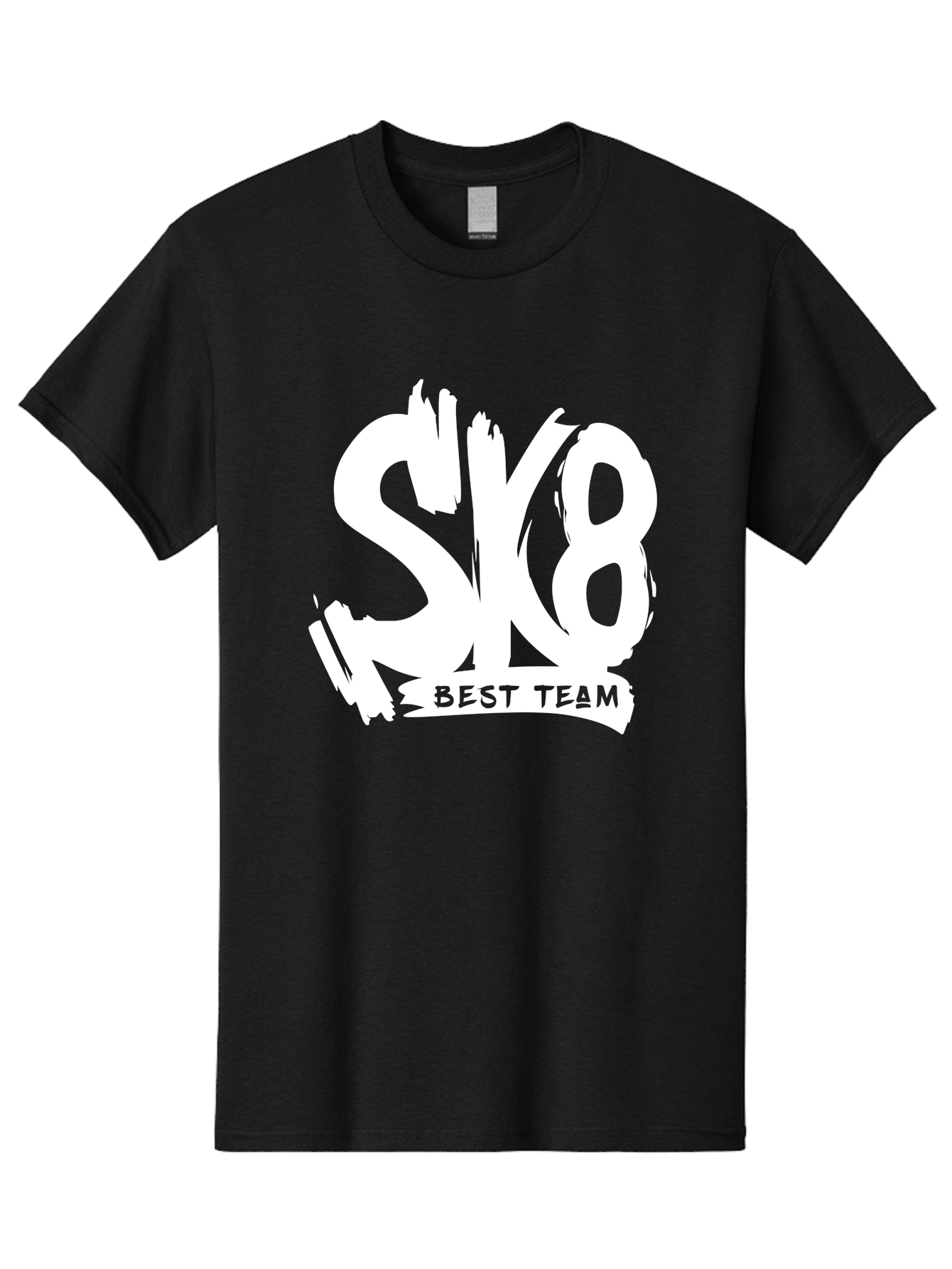 Sk8-Best-Team Men'S Graphic Tee, 100% Cotton, Comfortable Casual Summer Wear, Machine Washable, Action Sports Team Logo, Skateboarding Graphics, Team Spirit, Best Team Logo, Sports Branding, Team Identity, Skate Culture Aac164