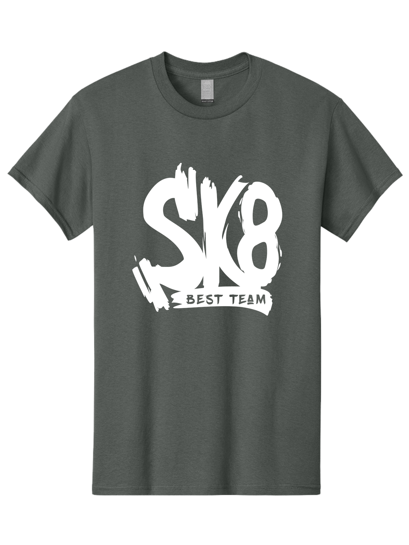 Sk8-Best-Team Men'S Graphic Tee, 100% Cotton, Comfortable Casual Summer Wear, Machine Washable, Action Sports Team Logo, Skateboarding Graphics, Team Spirit, Best Team Logo, Sports Branding, Team Identity, Skate Culture Aac164