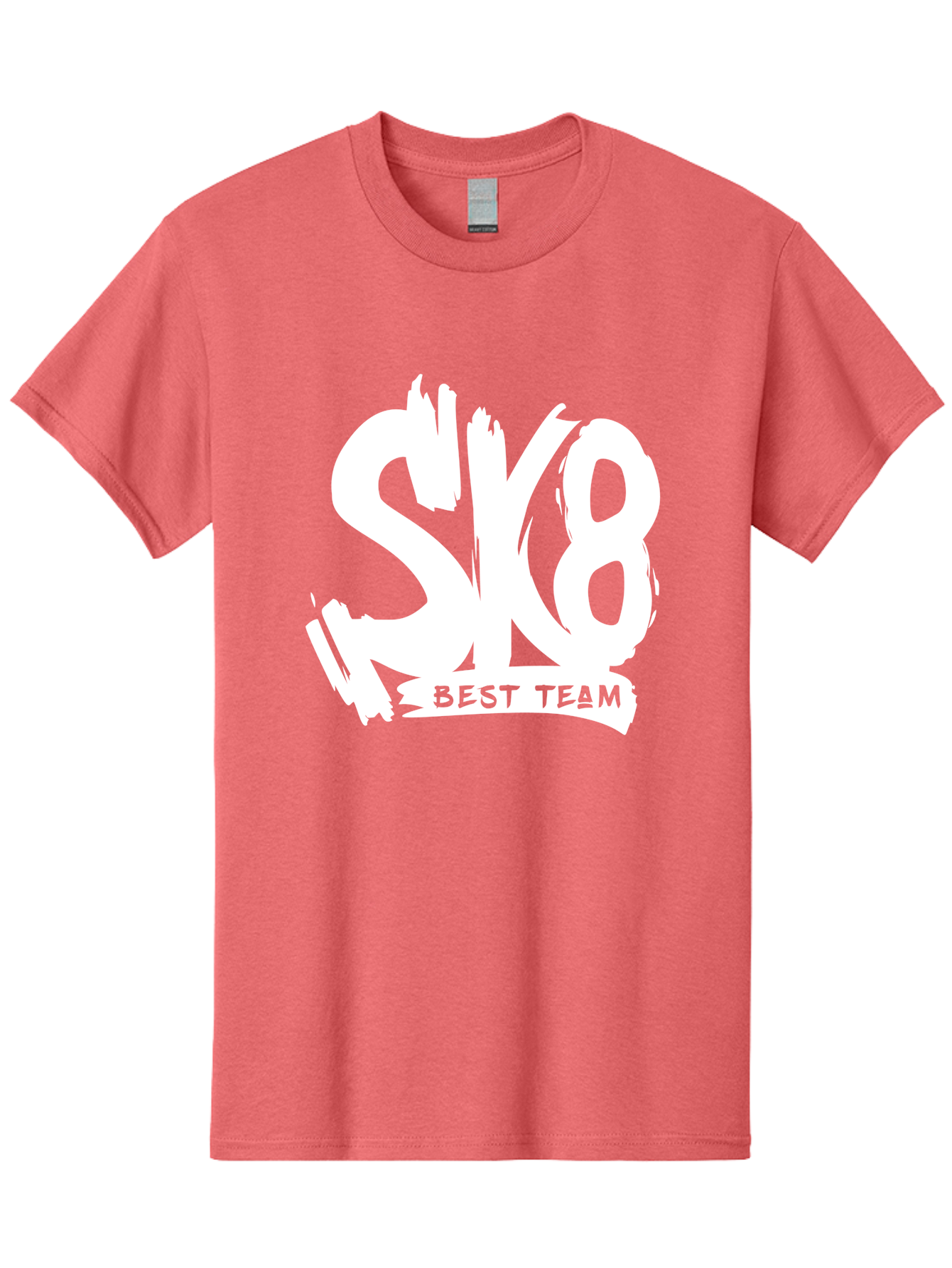 Sk8-Best-Team Men'S Graphic Tee, 100% Cotton, Comfortable Casual Summer Wear, Machine Washable, Action Sports Team Logo, Skateboarding Graphics, Team Spirit, Best Team Logo, Sports Branding, Team Identity, Skate Culture Aac164