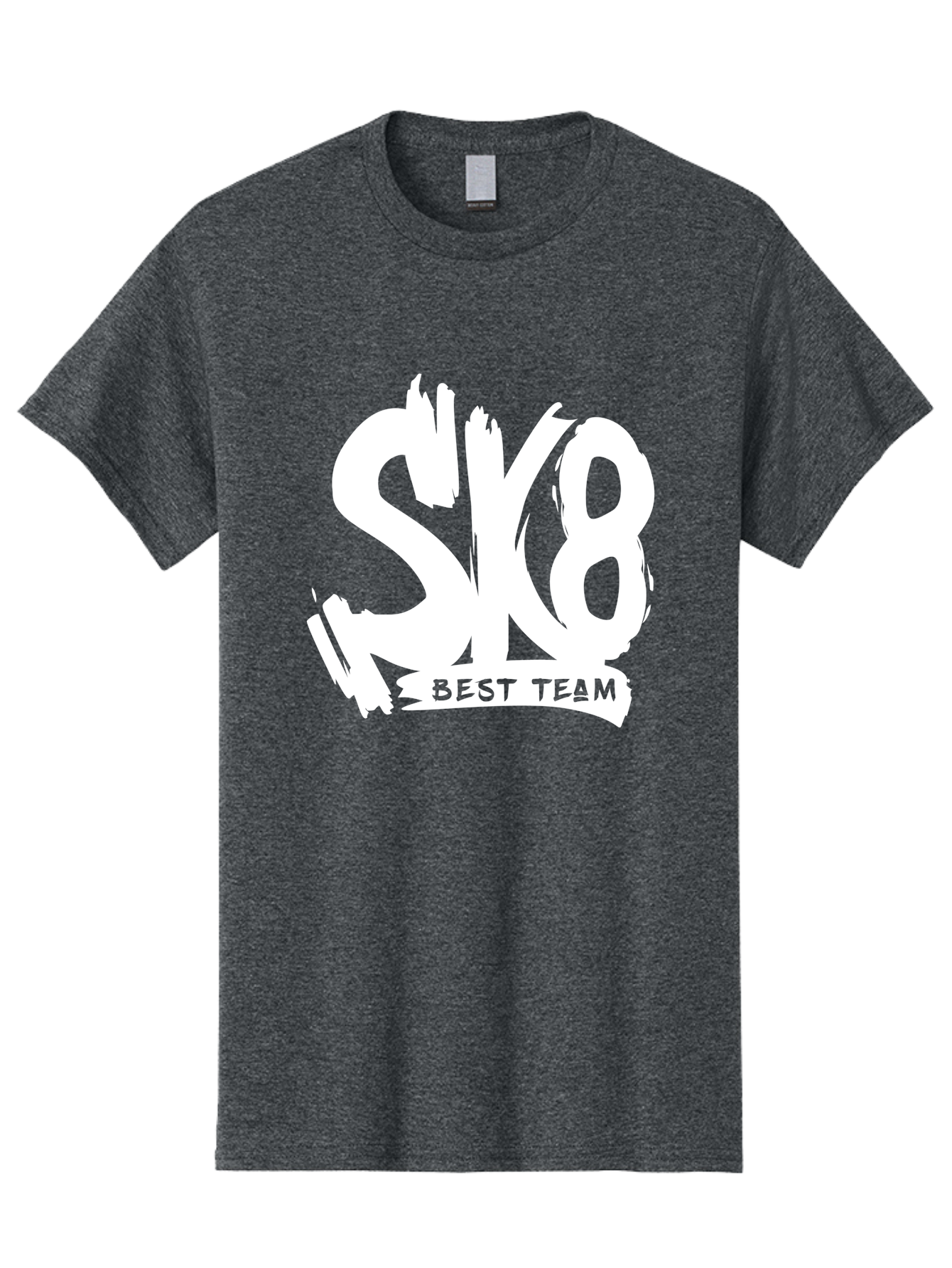 Sk8-Best-Team Men'S Graphic Tee, 100% Cotton, Comfortable Casual Summer Wear, Machine Washable, Action Sports Team Logo, Skateboarding Graphics, Team Spirit, Best Team Logo, Sports Branding, Team Identity, Skate Culture Aac164