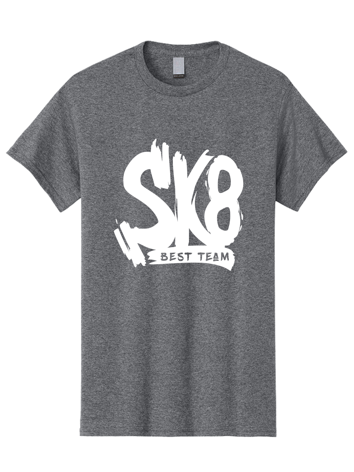 Sk8-Best-Team Men'S Graphic Tee, 100% Cotton, Comfortable Casual Summer Wear, Machine Washable, Action Sports Team Logo, Skateboarding Graphics, Team Spirit, Best Team Logo, Sports Branding, Team Identity, Skate Culture Aac164