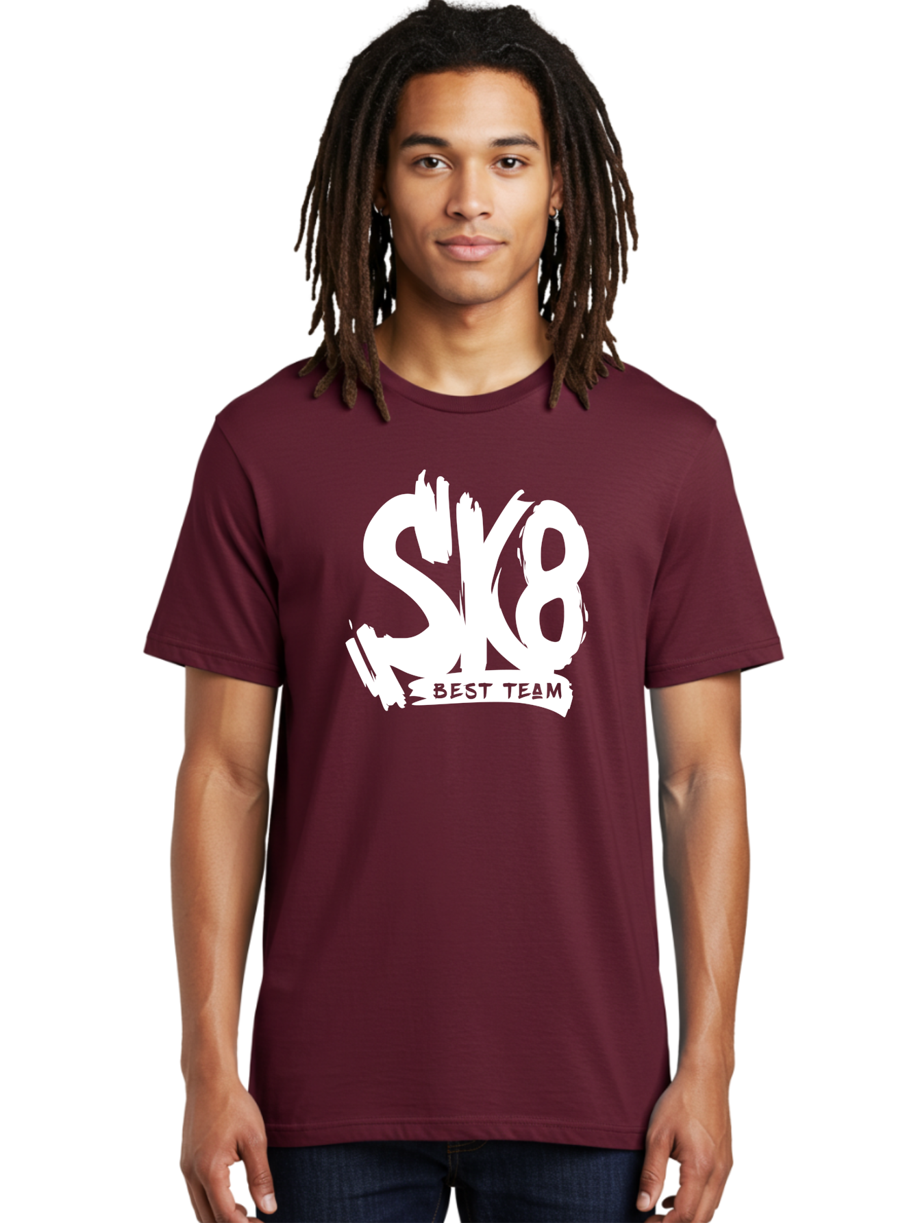 Sk8-Best-Team Men'S Graphic Tee, 100% Cotton, Comfortable Casual Summer Wear, Machine Washable, Action Sports Team Logo, Skateboarding Graphics, Team Spirit, Best Team Logo, Sports Branding, Team Identity, Skate Culture Aac164