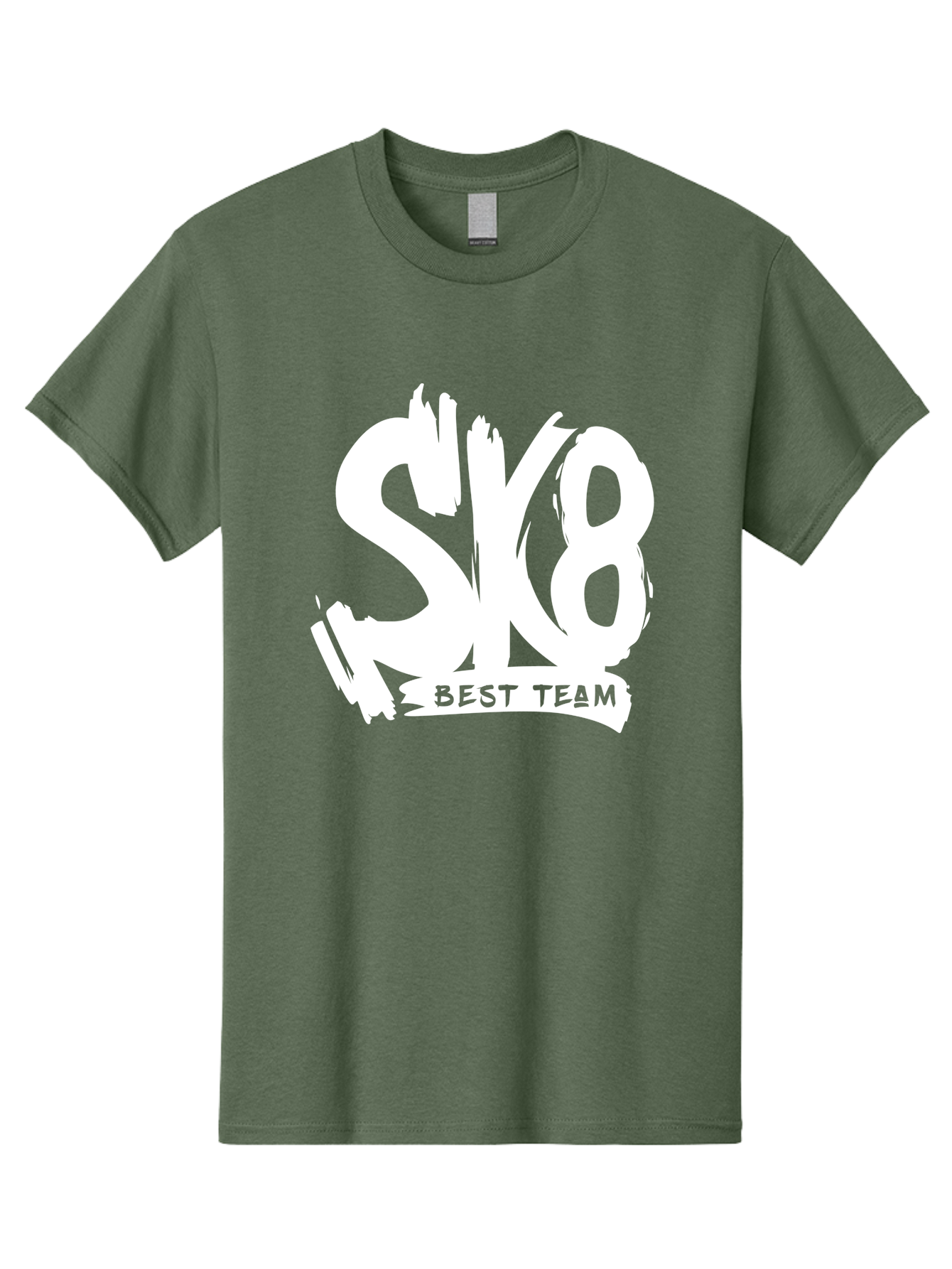Sk8-Best-Team Men'S Graphic Tee, 100% Cotton, Comfortable Casual Summer Wear, Machine Washable, Action Sports Team Logo, Skateboarding Graphics, Team Spirit, Best Team Logo, Sports Branding, Team Identity, Skate Culture Aac164