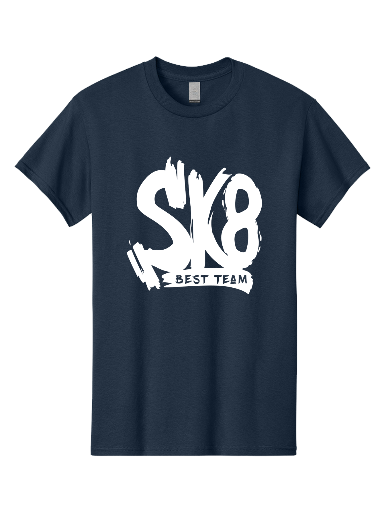 Sk8-Best-Team Men'S Graphic Tee, 100% Cotton, Comfortable Casual Summer Wear, Machine Washable, Action Sports Team Logo, Skateboarding Graphics, Team Spirit, Best Team Logo, Sports Branding, Team Identity, Skate Culture Aac164