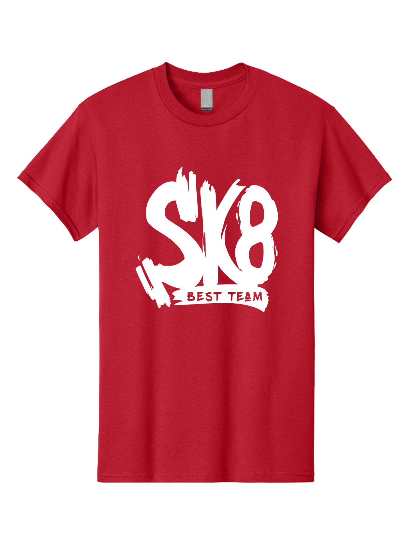 Sk8-Best-Team Men'S Graphic Tee, 100% Cotton, Comfortable Casual Summer Wear, Machine Washable, Action Sports Team Logo, Skateboarding Graphics, Team Spirit, Best Team Logo, Sports Branding, Team Identity, Skate Culture Aac164