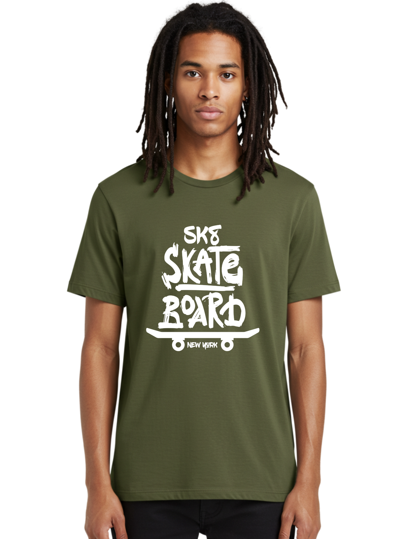 Sk8-Skate-Board Men'S Graphic Tee, 100% Cotton, Comfortable Casual Summer Wear, Machine Washable, Skateboarding Culture, Streetwear Fashion, New York, Urban Lifestyle, Skateboard Graphics, Skate Tricks Aac166