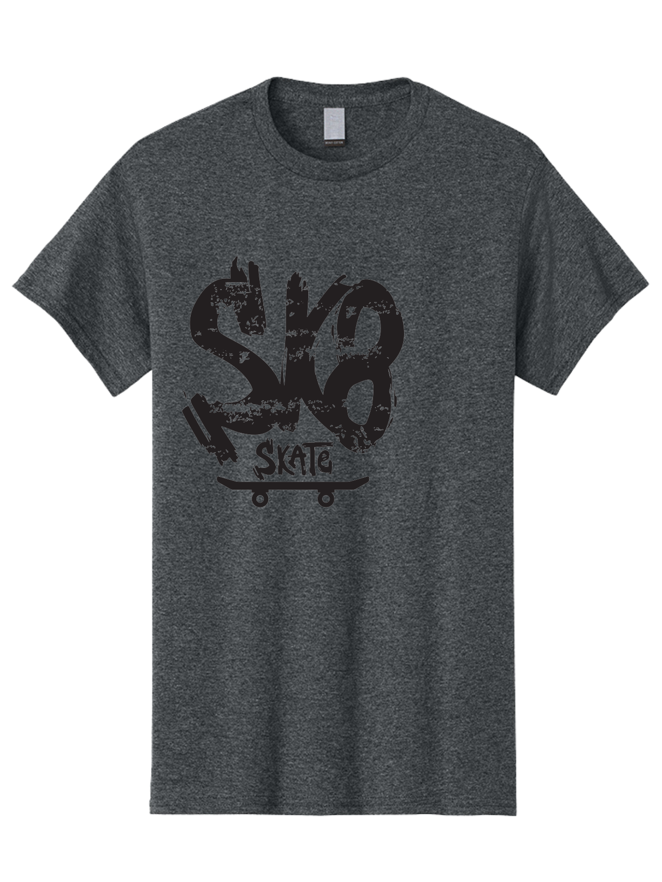 Sk8 Men'S Graphic Tee, 100% Cotton, Comfortable Casual Summer Wear, Machine Washable, Skateboarding Logo, Graffiti Style, Urban Culture, Street Art, Skateboard Graphics, Extreme Sports, Youth Culture, Edgy Design Aac167