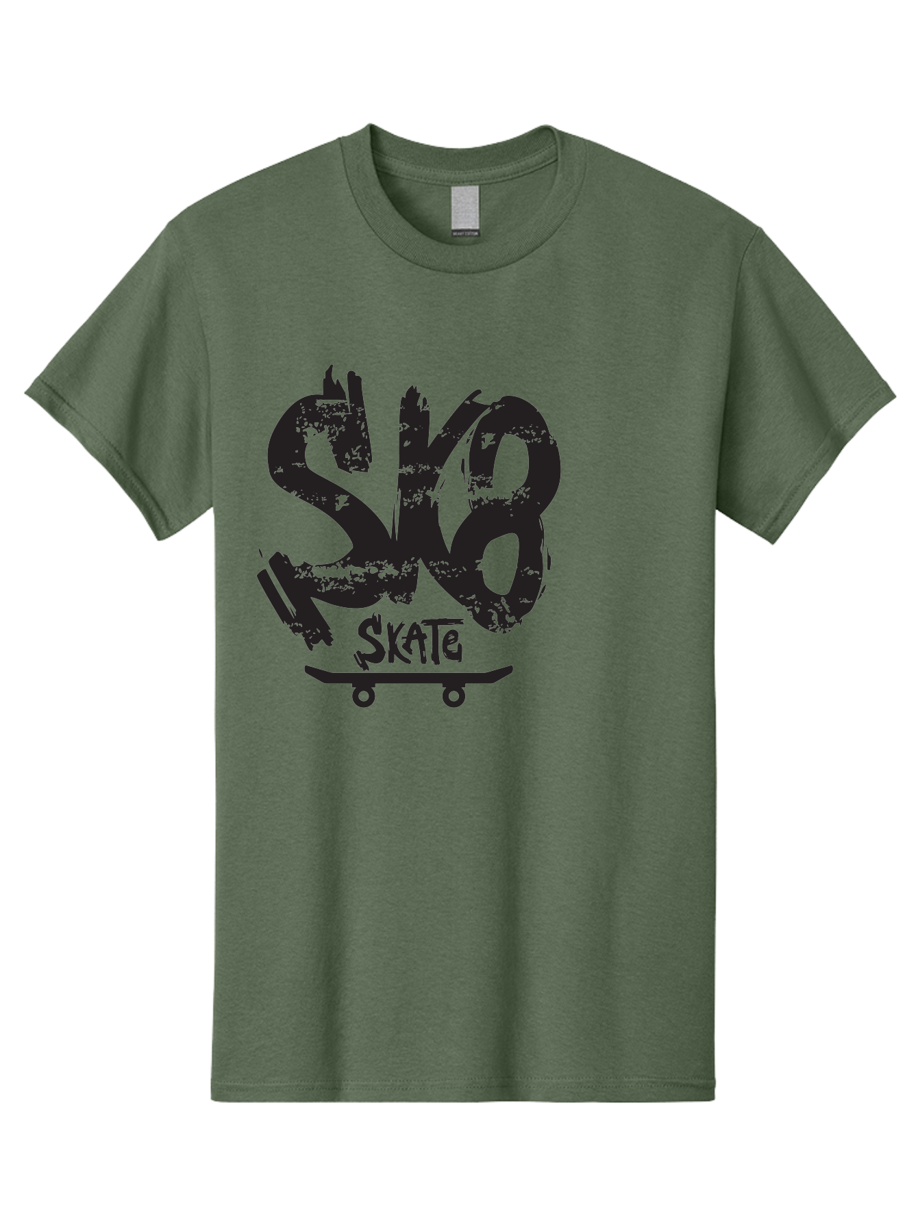 Sk8 Men'S Graphic Tee, 100% Cotton, Comfortable Casual Summer Wear, Machine Washable, Skateboarding Logo, Graffiti Style, Urban Culture, Street Art, Skateboard Graphics, Extreme Sports, Youth Culture, Edgy Design Aac167