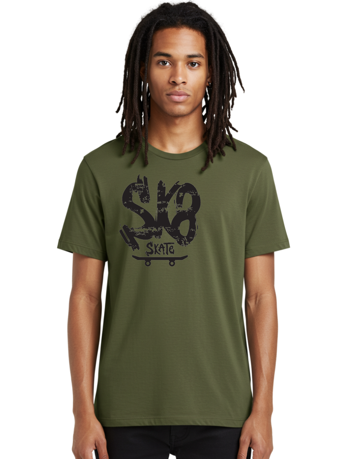 Sk8 Men'S Graphic Tee, 100% Cotton, Comfortable Casual Summer Wear, Machine Washable, Skateboarding Logo, Graffiti Style, Urban Culture, Street Art, Skateboard Graphics, Extreme Sports, Youth Culture, Edgy Design Aac167