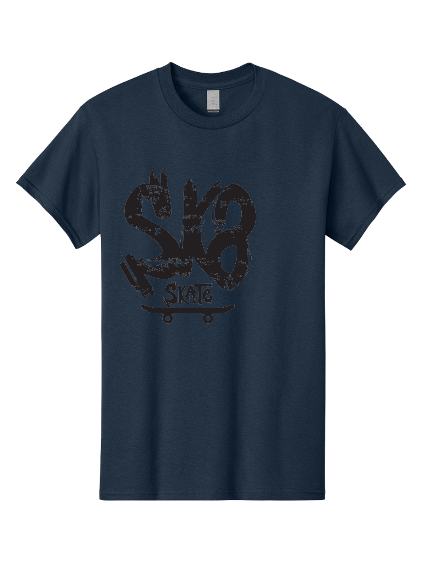Sk8 Men'S Graphic Tee, 100% Cotton, Comfortable Casual Summer Wear, Machine Washable, Skateboarding Logo, Graffiti Style, Urban Culture, Street Art, Skateboard Graphics, Extreme Sports, Youth Culture, Edgy Design Aac167
