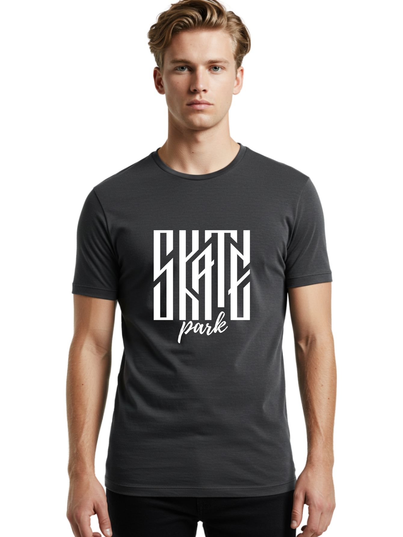 Skate-Park Men'S Graphic Tee, 100% Cotton, Comfortable Casual Summer Wear, Machine Washable, Skateboarding, Extreme Sports, Action Sports, Skate Culture, Streetwear Fashion, Skatepark Design, Urban Lifestyle, Skateboarding Community Aac170