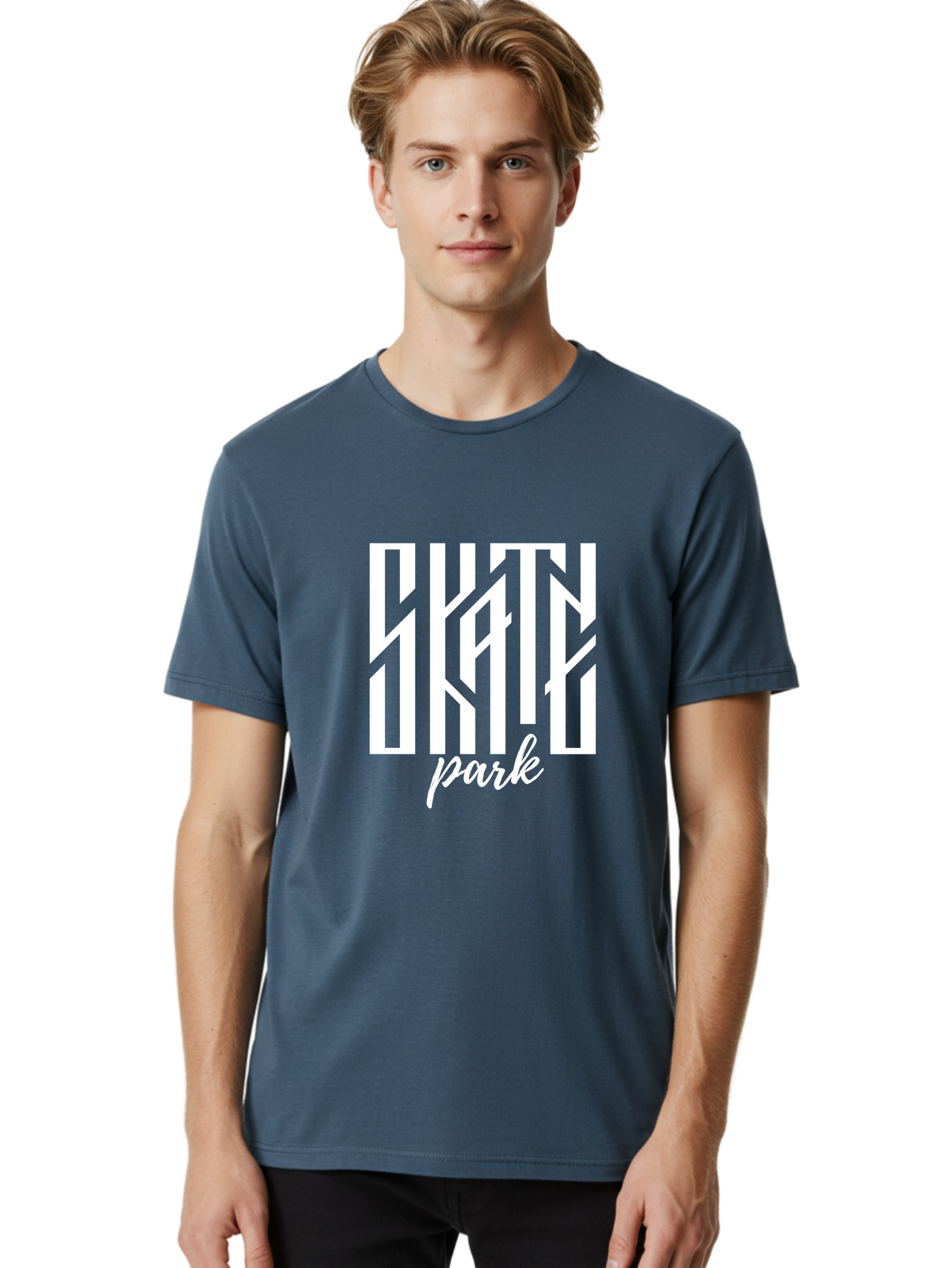 Skate-Park Men'S Graphic Tee, 100% Cotton, Comfortable Casual Summer Wear, Machine Washable, Skateboarding, Extreme Sports, Action Sports, Skate Culture, Streetwear Fashion, Skatepark Design, Urban Lifestyle, Skateboarding Community Aac170