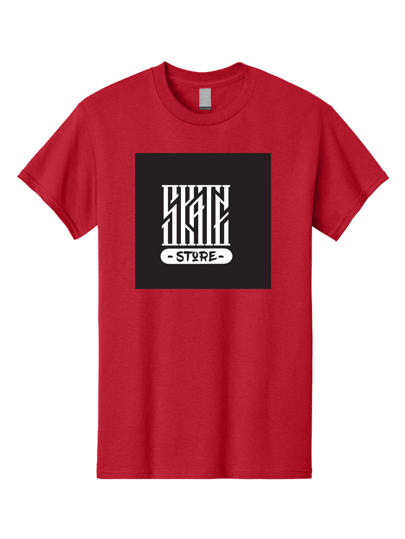 Skate-Store Men'S Graphic Tee, 100% Cotton, Comfortable Casual Summer Wear, Machine Washable, Storefront Branding, Streetwear Apparel, Skat Store, Urban Fashion, Modern Typography, Contemporary Design, Black And White Aesthetic Aac171