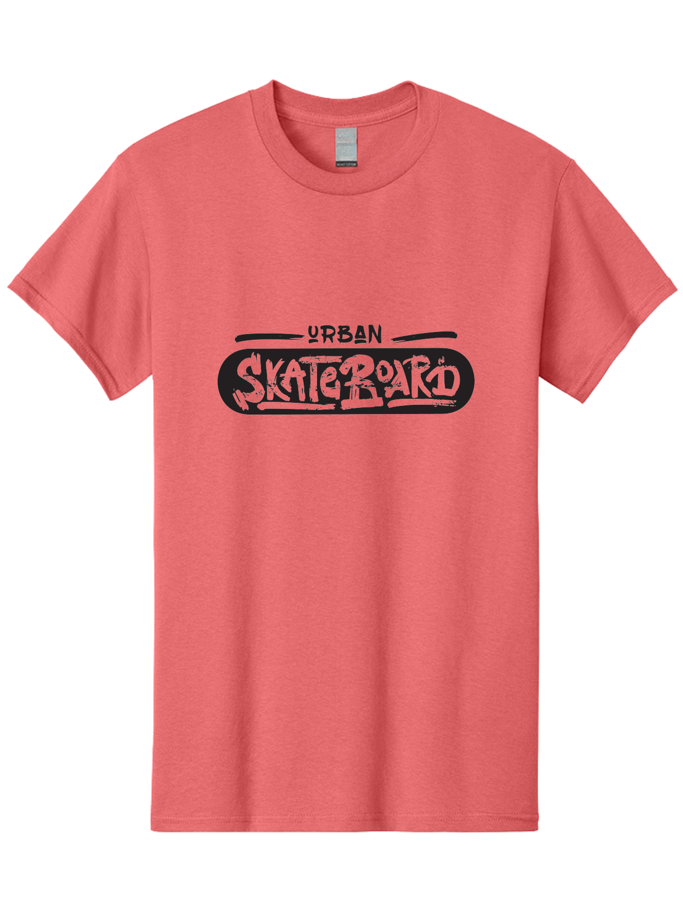 Urban-Skateboard-1 Men'S Graphic Tee, 100% Cotton, Comfortable Casual Summer Wear, Machine Washable, Skateboard Culture, Urban Skate, Streetwear Fashion, Graffiti Style, Action Sports, Extreme Sports, Youth Culture, Skateboarding Lifestyle, Aac173