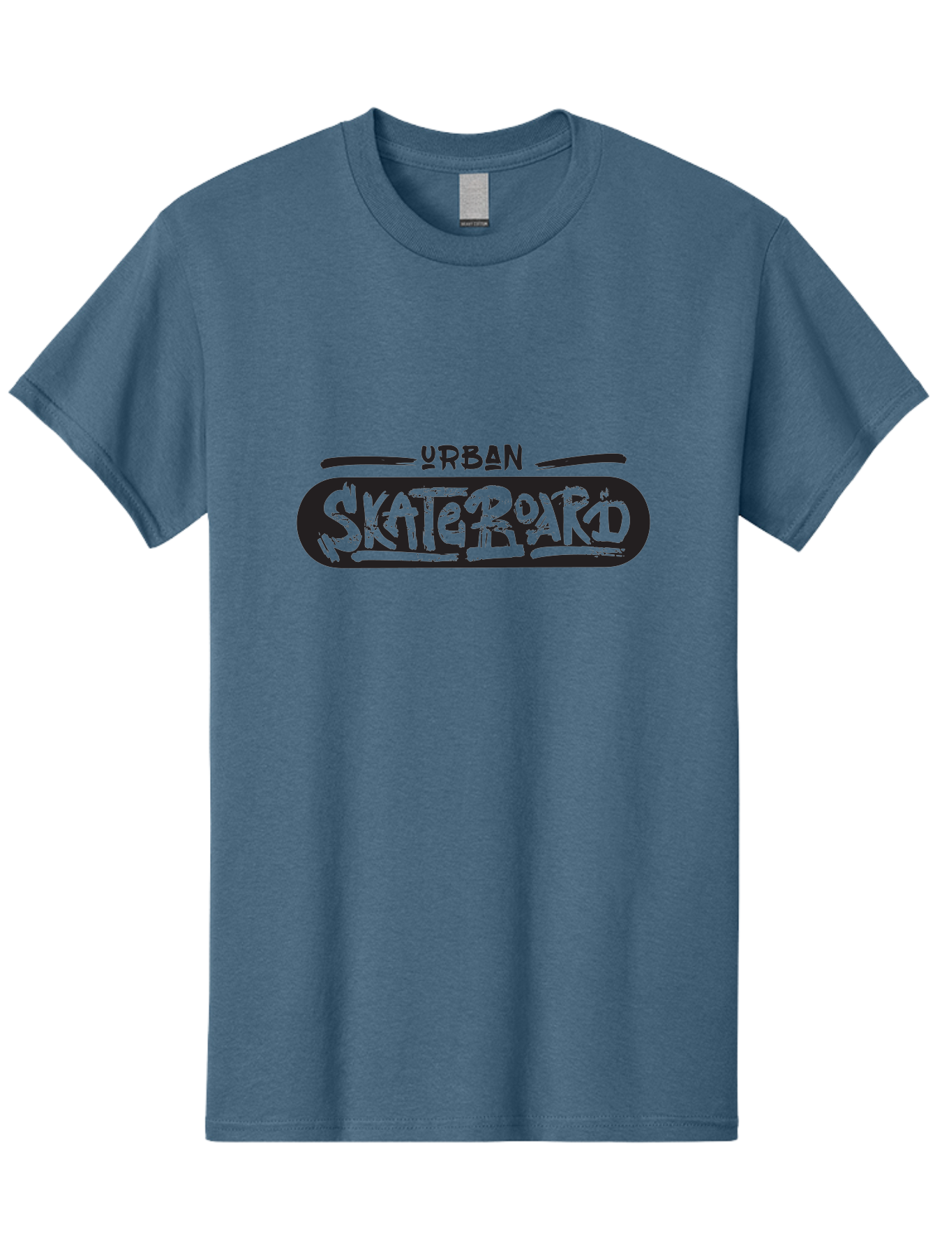Urban-Skateboard-1 Men'S Graphic Tee, 100% Cotton, Comfortable Casual Summer Wear, Machine Washable, Skateboard Culture, Urban Skate, Streetwear Fashion, Graffiti Style, Action Sports, Extreme Sports, Youth Culture, Skateboarding Lifestyle, Aac173