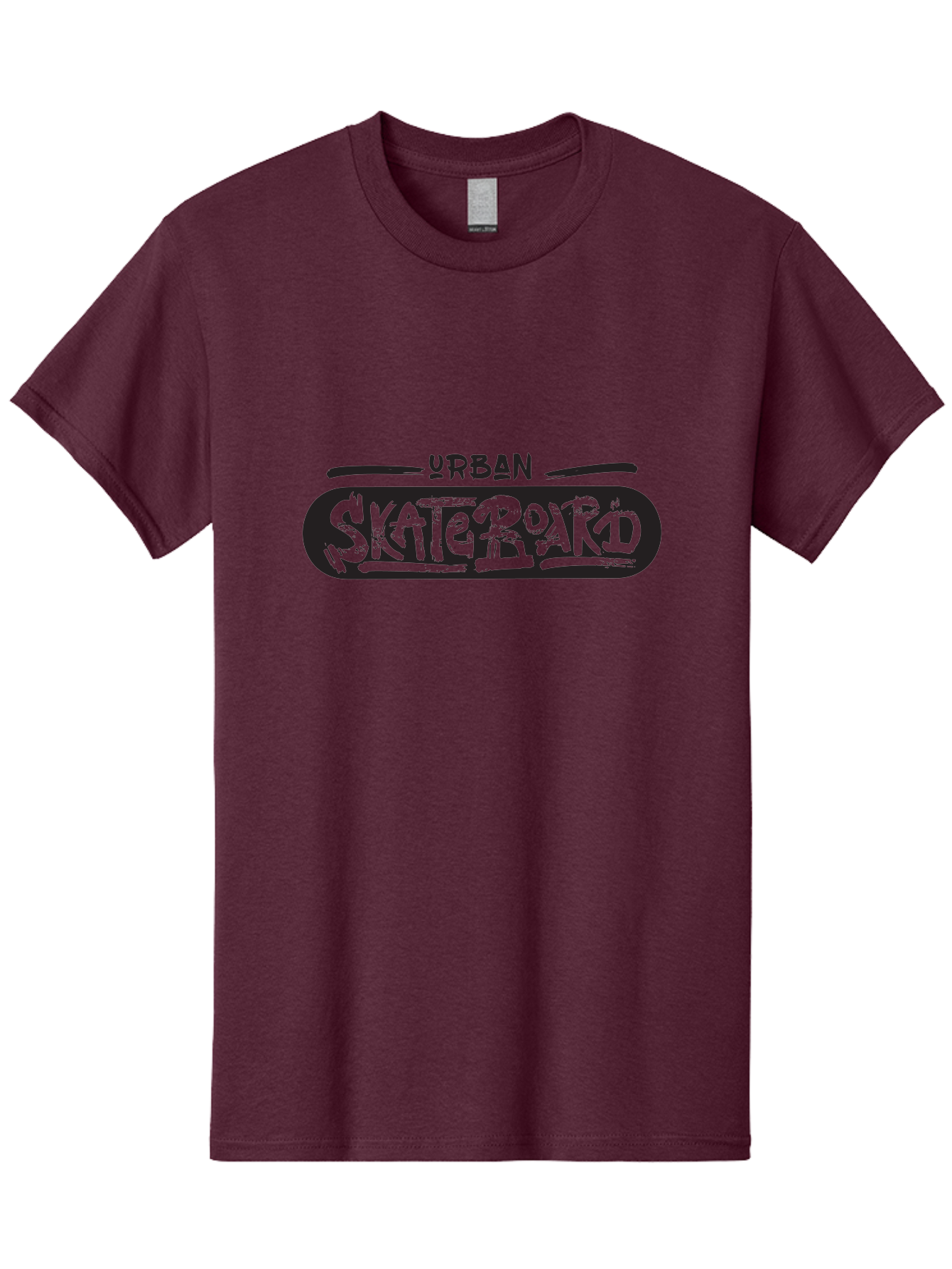 Urban-Skateboard-1 Men'S Graphic Tee, 100% Cotton, Comfortable Casual Summer Wear, Machine Washable, Skateboard Culture, Urban Skate, Streetwear Fashion, Graffiti Style, Action Sports, Extreme Sports, Youth Culture, Skateboarding Lifestyle, Aac173
