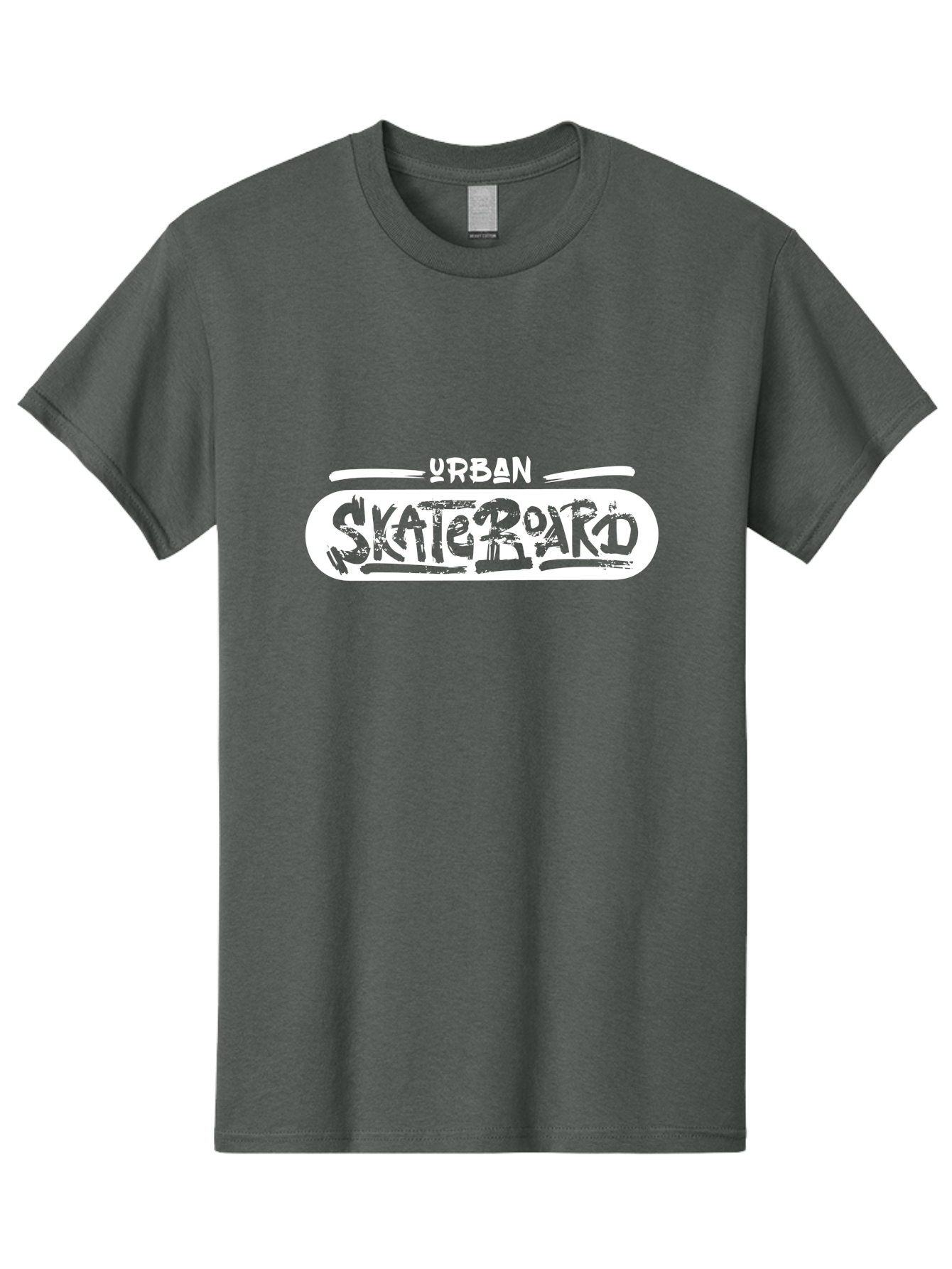 Urban-Skateboard Men'S Graphic Tee, 100% Cotton, Comfortable Casual Summer Wear, Machine Washable, Skateboarding Culture, Urban Lifestyle, Streetwear Fashion, Skateboard Graphics, Graffiti Art, Youth Culture, Skateboarding Community, Aac174