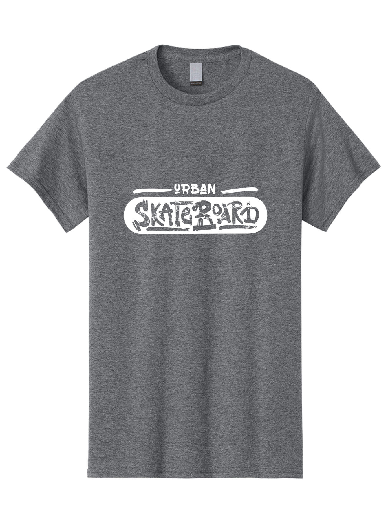 Urban-Skateboard Men'S Graphic Tee, 100% Cotton, Comfortable Casual Summer Wear, Machine Washable, Skateboarding Culture, Urban Lifestyle, Streetwear Fashion, Skateboard Graphics, Graffiti Art, Youth Culture, Skateboarding Community, Aac174