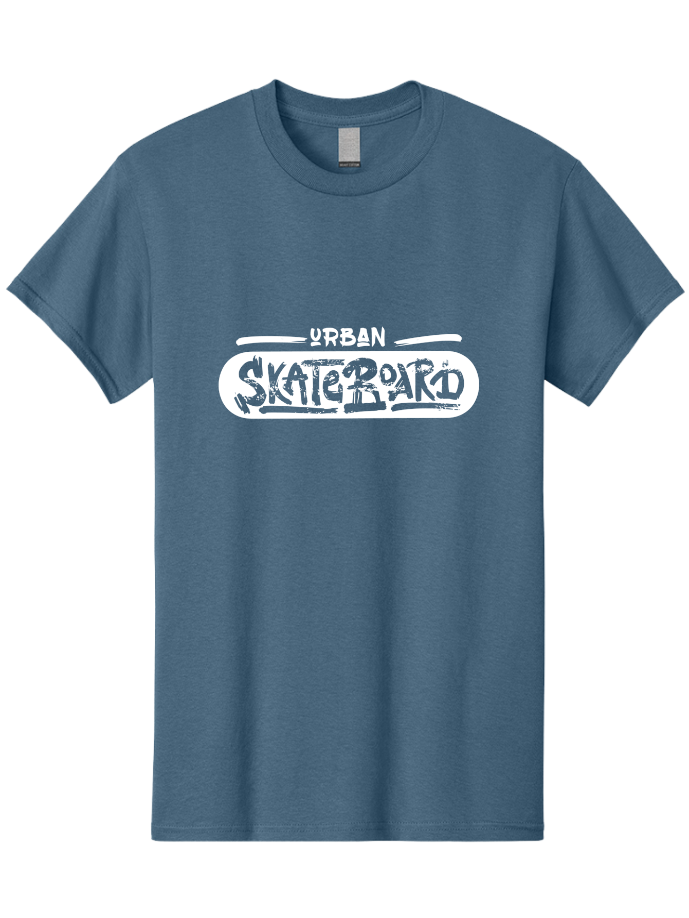 Urban-Skateboard Men'S Graphic Tee, 100% Cotton, Comfortable Casual Summer Wear, Machine Washable, Skateboarding Culture, Urban Lifestyle, Streetwear Fashion, Skateboard Graphics, Graffiti Art, Youth Culture, Skateboarding Community, Aac174
