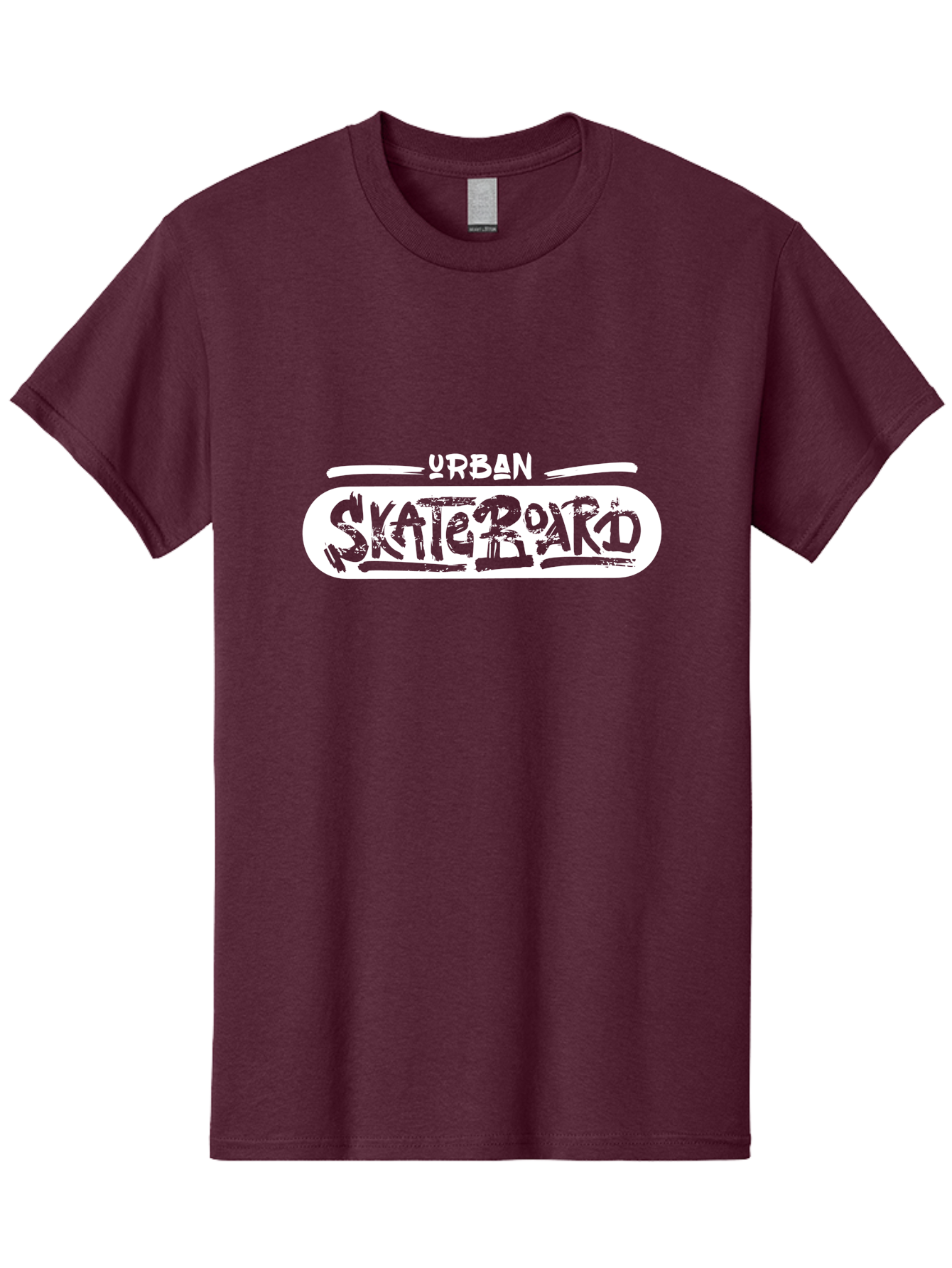 Urban-Skateboard Men'S Graphic Tee, 100% Cotton, Comfortable Casual Summer Wear, Machine Washable, Skateboarding Culture, Urban Lifestyle, Streetwear Fashion, Skateboard Graphics, Graffiti Art, Youth Culture, Skateboarding Community, Aac174