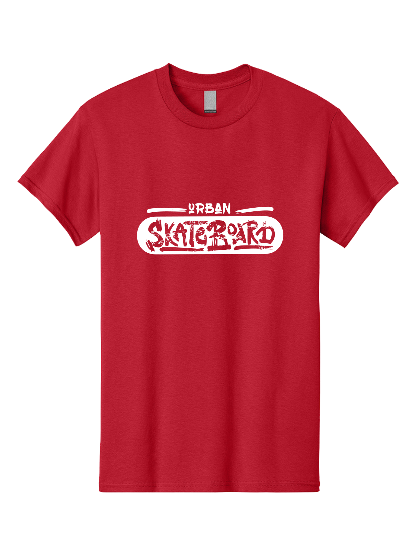 Urban-Skateboard Men'S Graphic Tee, 100% Cotton, Comfortable Casual Summer Wear, Machine Washable, Skateboarding Culture, Urban Lifestyle, Streetwear Fashion, Skateboard Graphics, Graffiti Art, Youth Culture, Skateboarding Community, Aac174