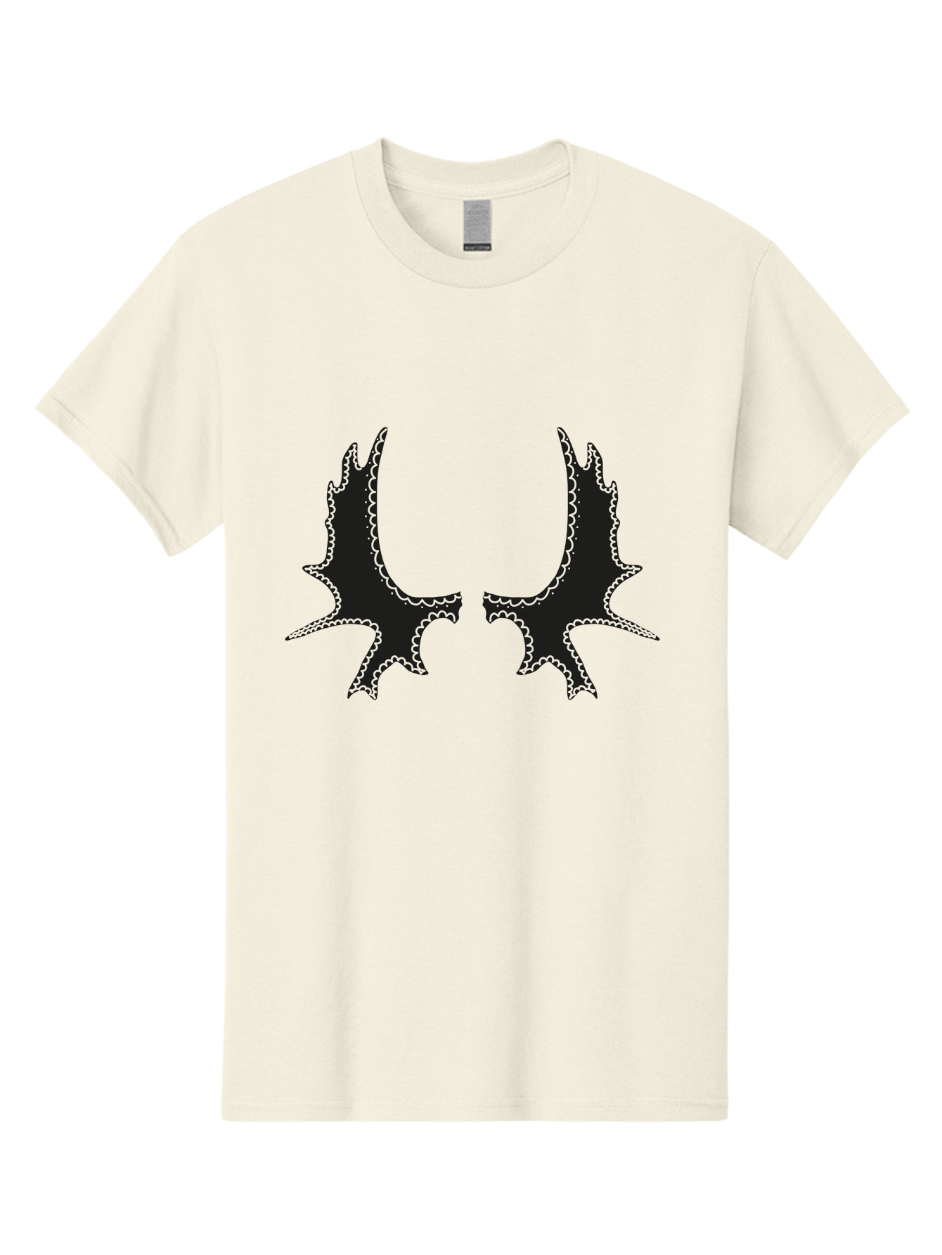 Bat-Wings Men'S Graphic Tee, 100% Cotton, Comfortable Casual Summer Wear, Machine Washable, Bat Wings, Dark Silhouette, Spooky Atmosphere, Gothic Design, Fantasy Creatures, Mysterious Shapes, Symmetrical Art, Eerie Graphics, Winged Creatures Aac177