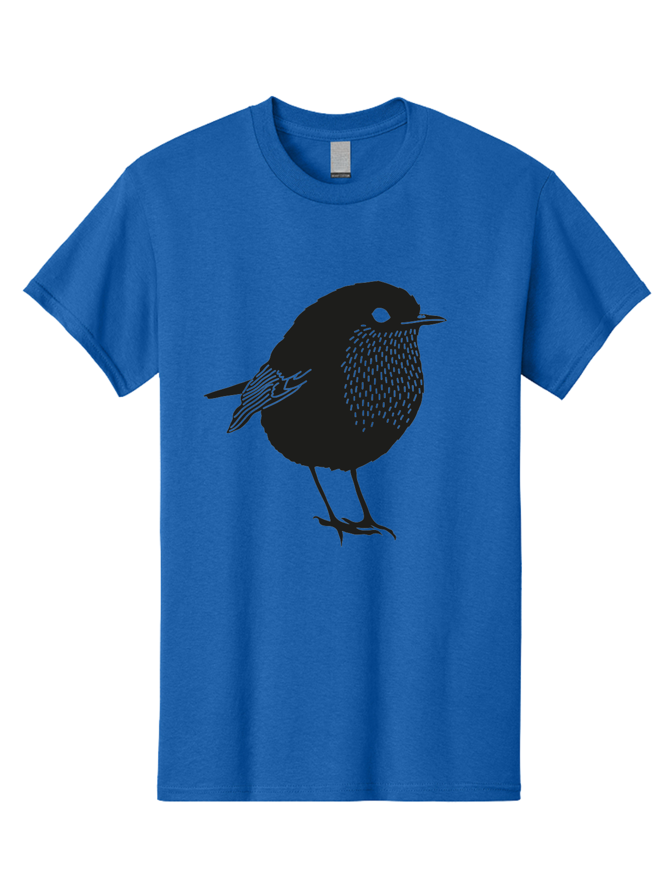 Bird-Silhouette-3 Men'S Graphic Tee, 100% Cotton, Comfortable Casual Summer Wear, Machine Washable, Black Bird Silhouette, Minimalist Design, Bird Illustration, Simple Art, Wildlife Graphic, Modern Illustration, Small Bird, Black Feathers Aac183