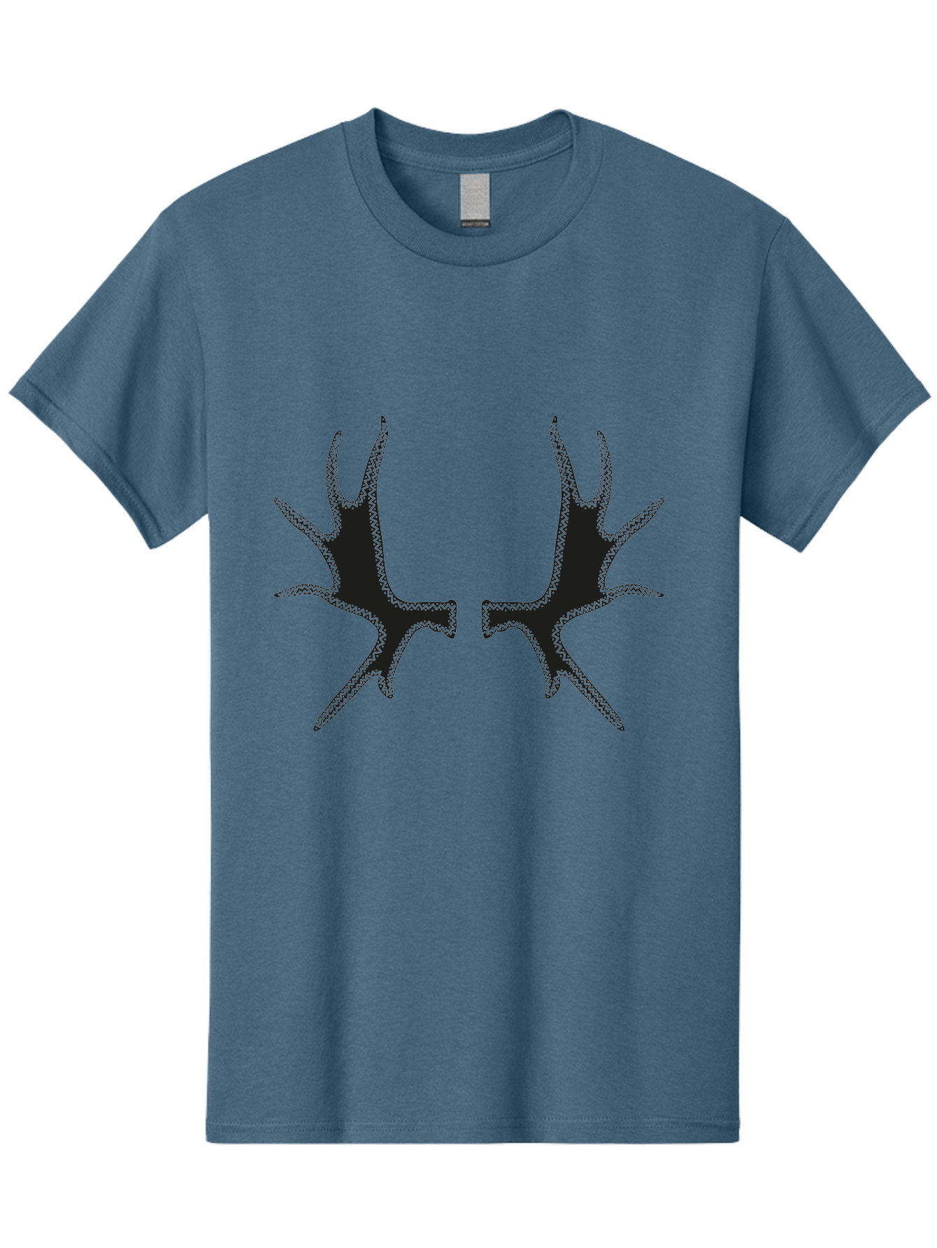 Bird-Tracks Men'S Graphic Tee, 100% Cotton, Comfortable Casual Summer Wear, Machine Washable, Handprint Art, Black Silhouettes, Finger Marks, Creative Designs, Abstract Shapes, Artistic Expressions, Unique Patterns Aac185