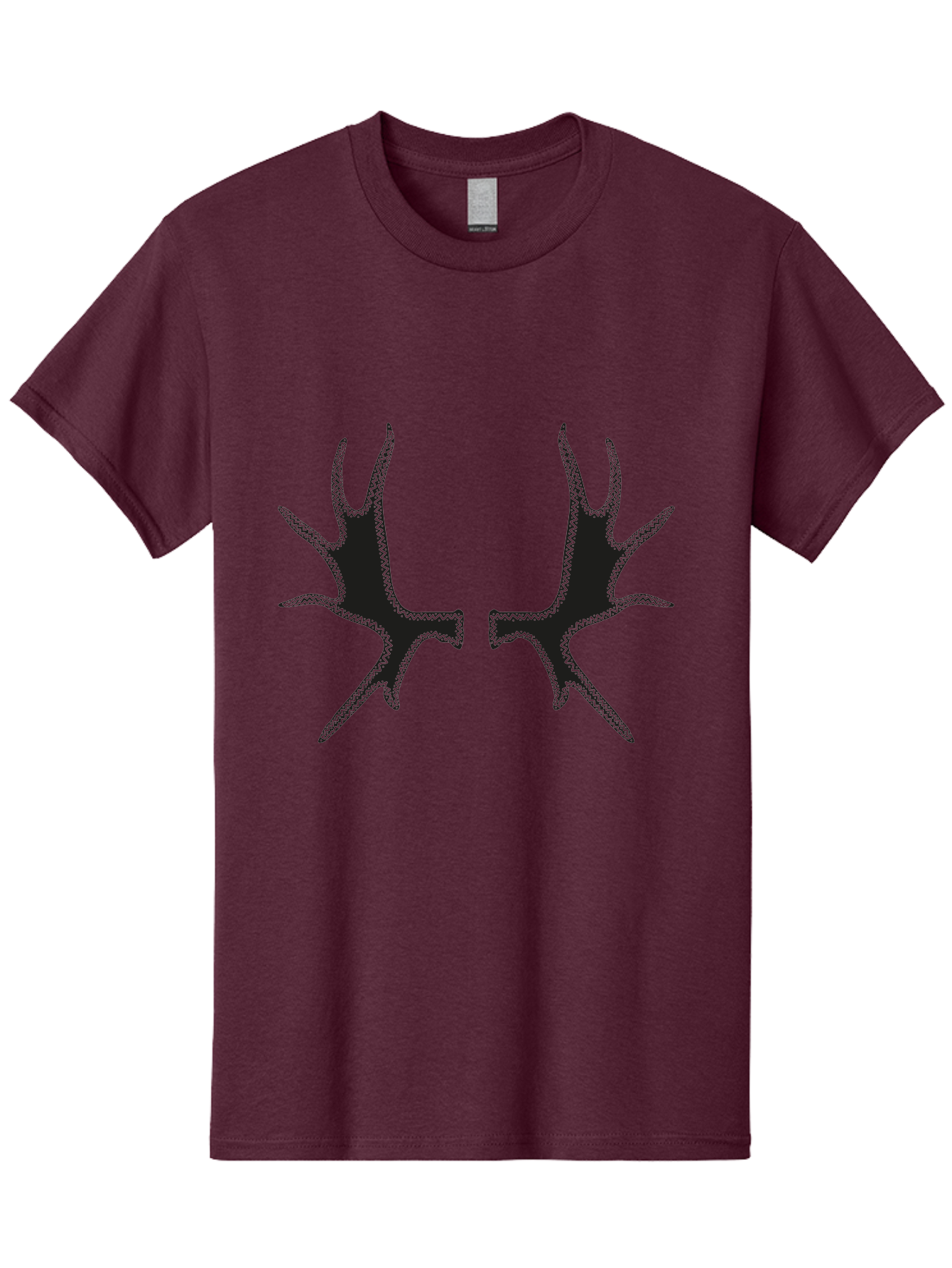 Bird-Tracks Men'S Graphic Tee, 100% Cotton, Comfortable Casual Summer Wear, Machine Washable, Handprint Art, Black Silhouettes, Finger Marks, Creative Designs, Abstract Shapes, Artistic Expressions, Unique Patterns Aac185