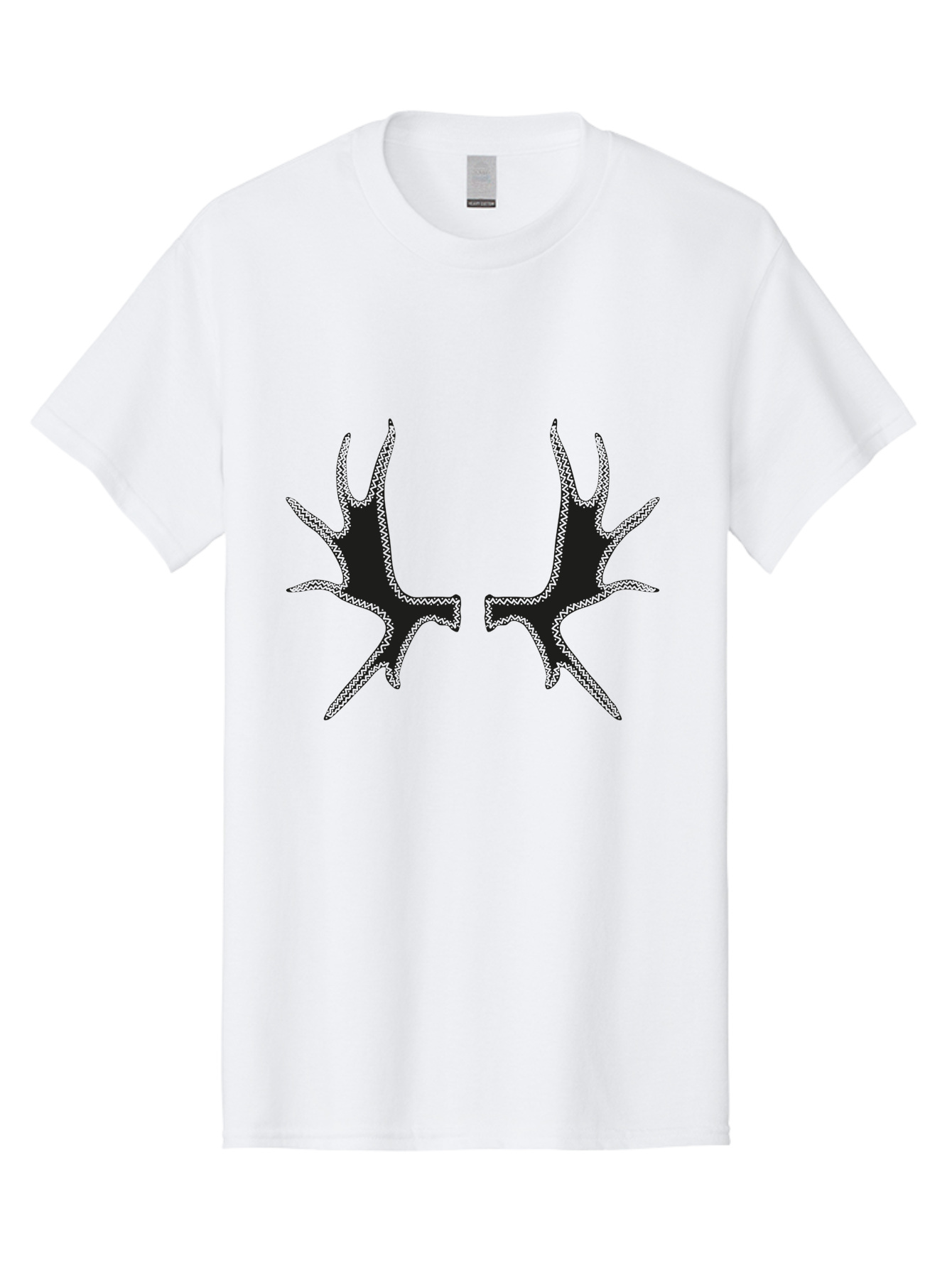 Bird-Tracks Men'S Graphic Tee, 100% Cotton, Comfortable Casual Summer Wear, Machine Washable, Handprint Art, Black Silhouettes, Finger Marks, Creative Designs, Abstract Shapes, Artistic Expressions, Unique Patterns Aac185