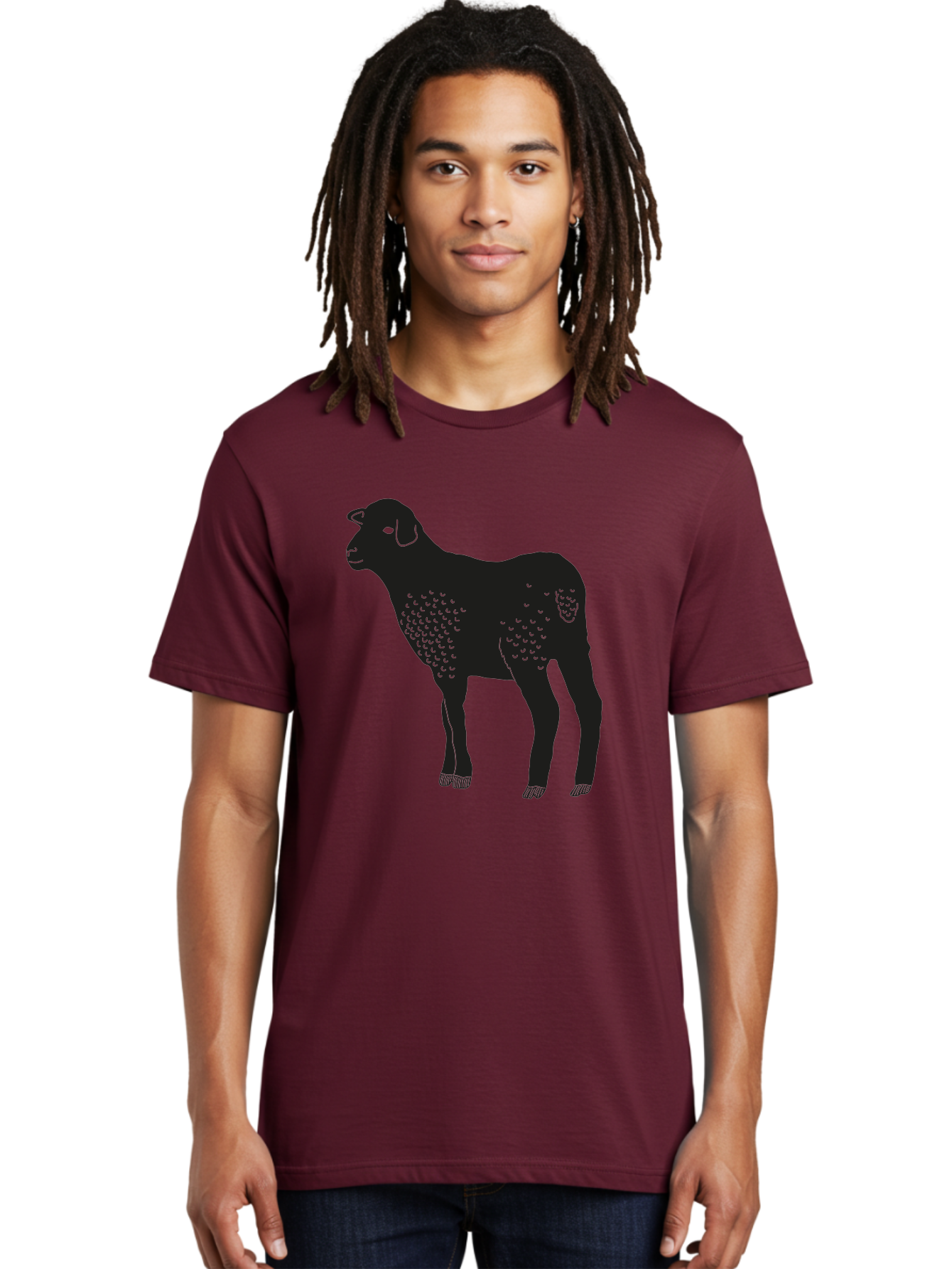 Jacob-Sheep Men'S Graphic Tee, 100% Cotton, Comfortable Casual Summer Wear, Machine Washable, Spotty Sheep, Livestock Animal, Farm Animal, Sheep Breed, Jacob Sheep, Spotted Fur, Agricultural Icon, Farm Graphic Aac216