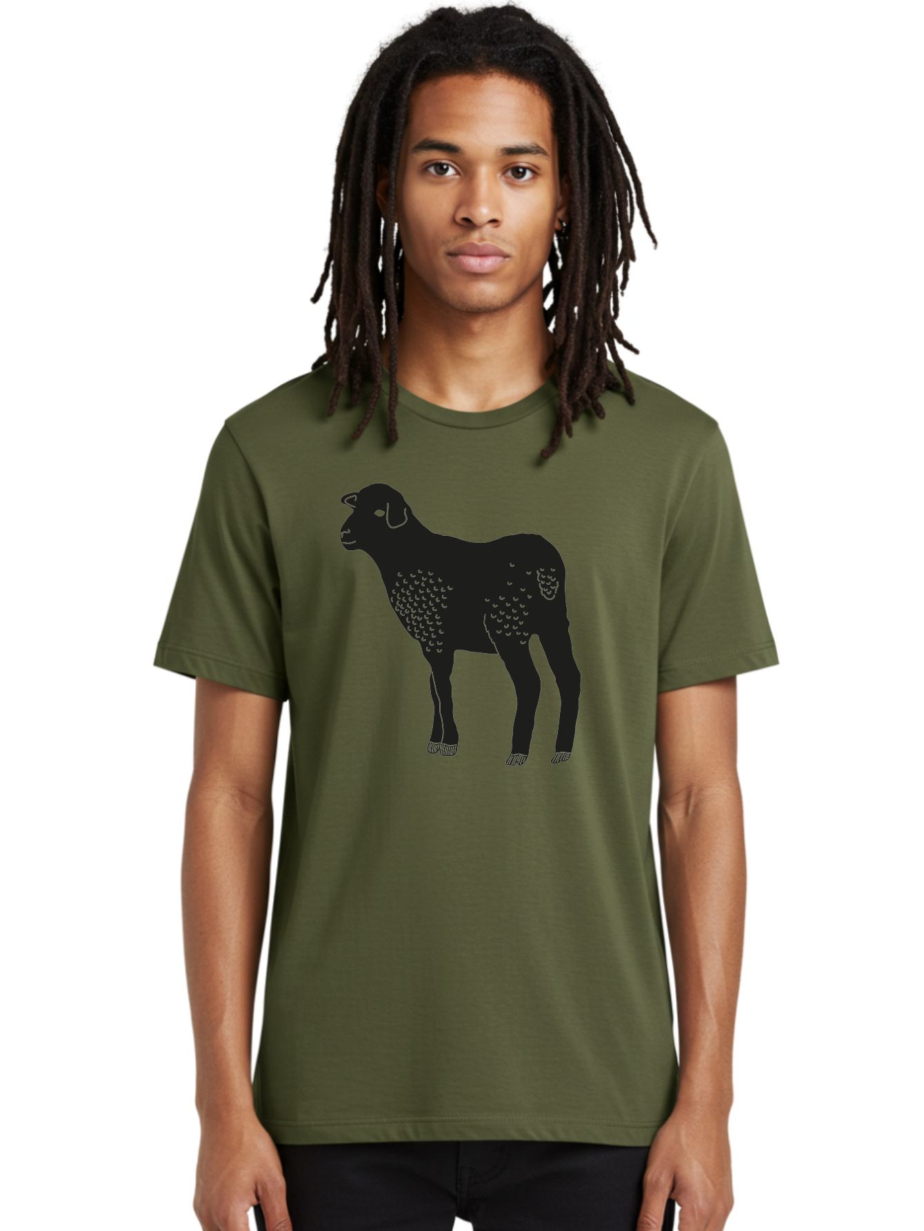 Jacob-Sheep Men'S Graphic Tee, 100% Cotton, Comfortable Casual Summer Wear, Machine Washable, Spotty Sheep, Livestock Animal, Farm Animal, Sheep Breed, Jacob Sheep, Spotted Fur, Agricultural Icon, Farm Graphic Aac216