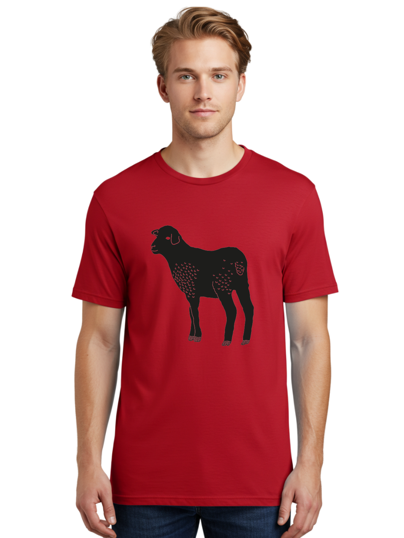 Jacob-Sheep Men'S Graphic Tee, 100% Cotton, Comfortable Casual Summer Wear, Machine Washable, Spotty Sheep, Livestock Animal, Farm Animal, Sheep Breed, Jacob Sheep, Spotted Fur, Agricultural Icon, Farm Graphic Aac216