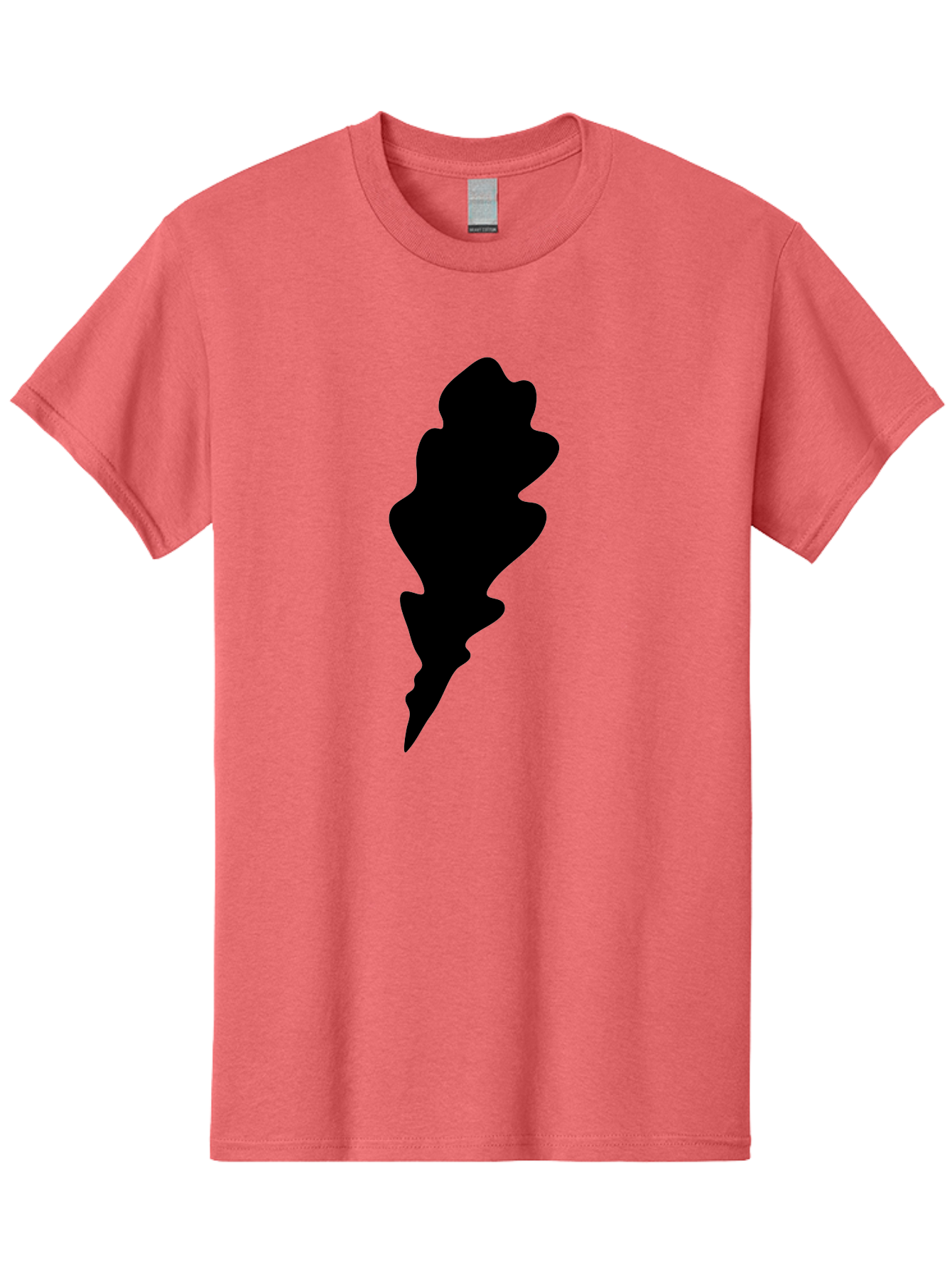 Lightning-Bolt Men'S Graphic Tee, 100% Cotton, Comfortable Casual Summer Wear, Machine Washable, Black Lightning Bolt, Abstract Shape, Electric Symbol, Bold Graphic, Modern Design, Energy Icon Aac223