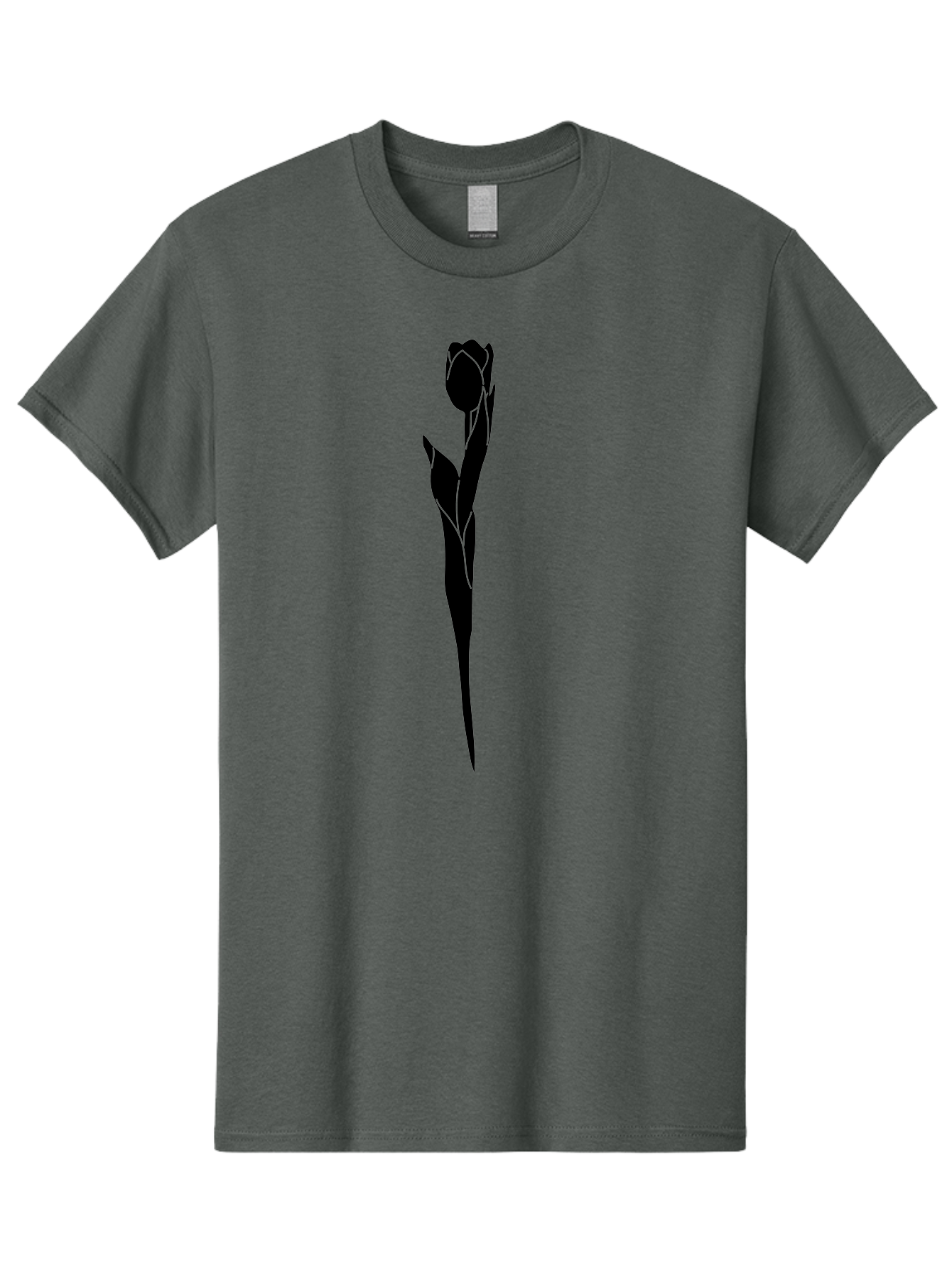 Rose-Silhouette-1 Men'S Graphic Tee, 100% Cotton, Comfortable Casual Summer Wear, Machine Washable, Rose Silhouette, Minimalist Design, Simple Graphics, Floral Illustration, Elegant Style, Modern Artwork, Vector Graphics Aac233