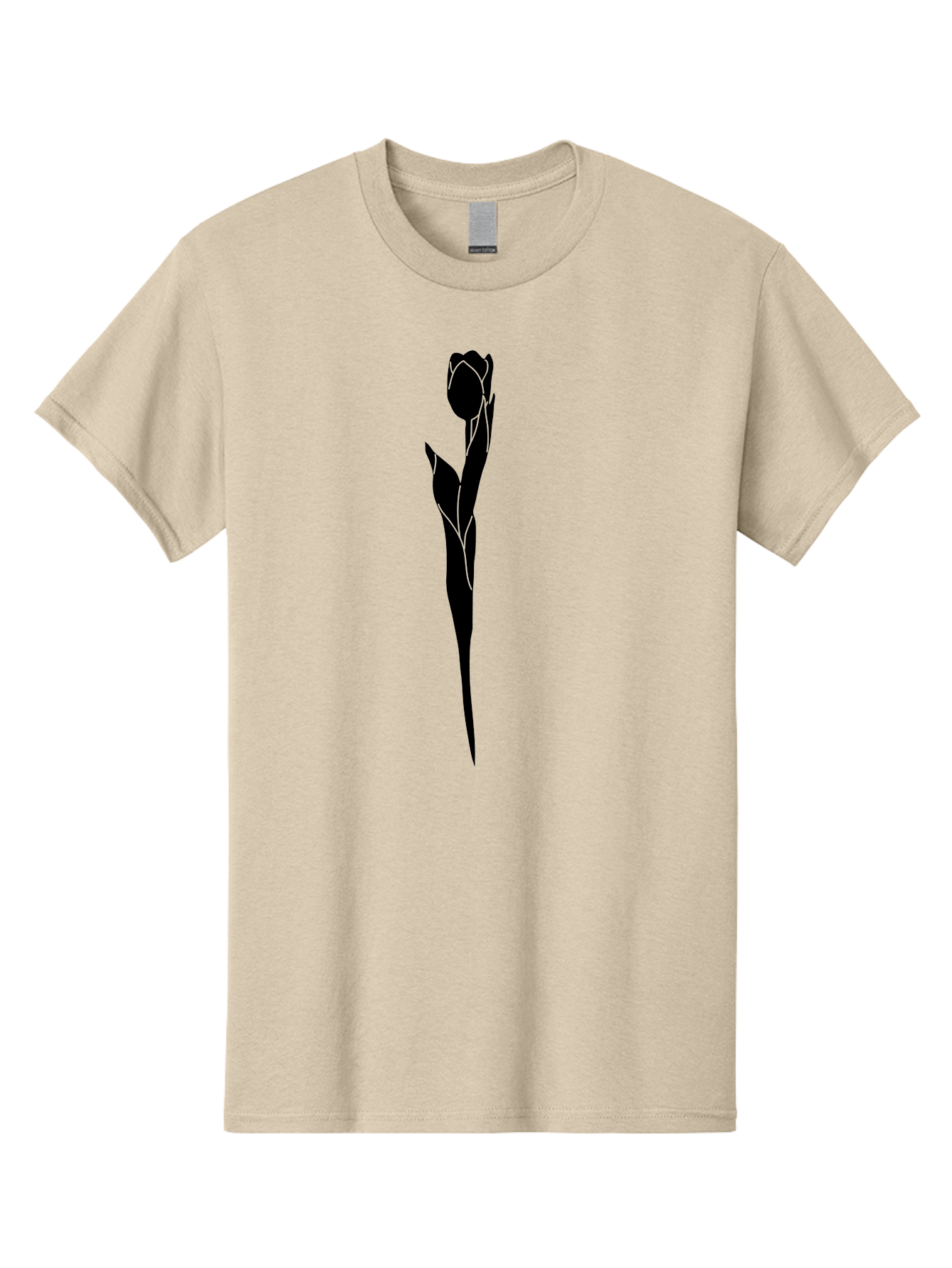 Rose-Silhouette-1 Men'S Graphic Tee, 100% Cotton, Comfortable Casual Summer Wear, Machine Washable, Rose Silhouette, Minimalist Design, Simple Graphics, Floral Illustration, Elegant Style, Modern Artwork, Vector Graphics Aac233