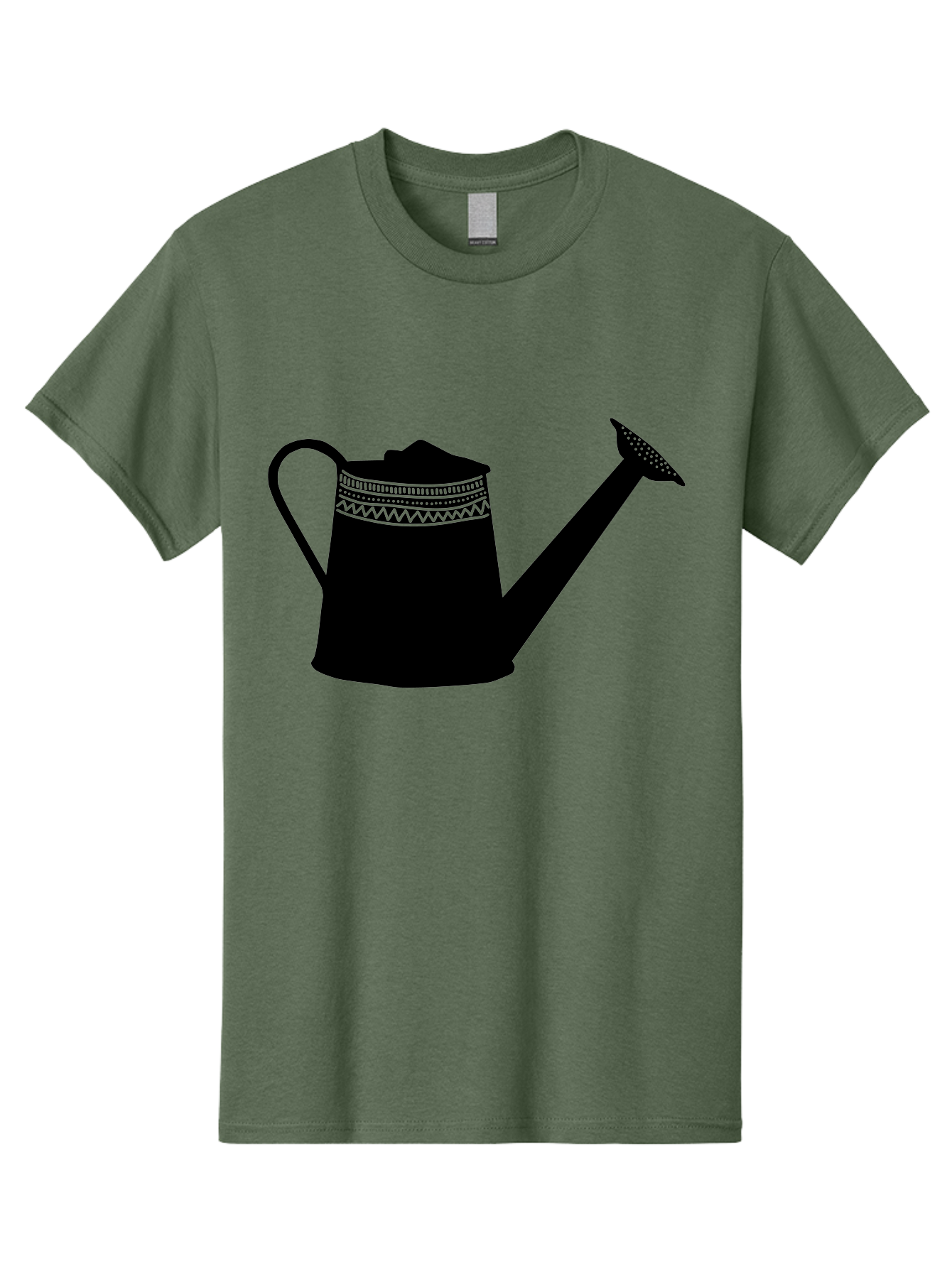 Watering-Can Men'S Graphic Tee, 100% Cotton, Comfortable Casual Summer Wear, Machine Washable, Watering Can, Gardening Tools, Nursery Equipment, Decorative Patterns, Geometric Designs, Garden Care, Plant Watering Aac248